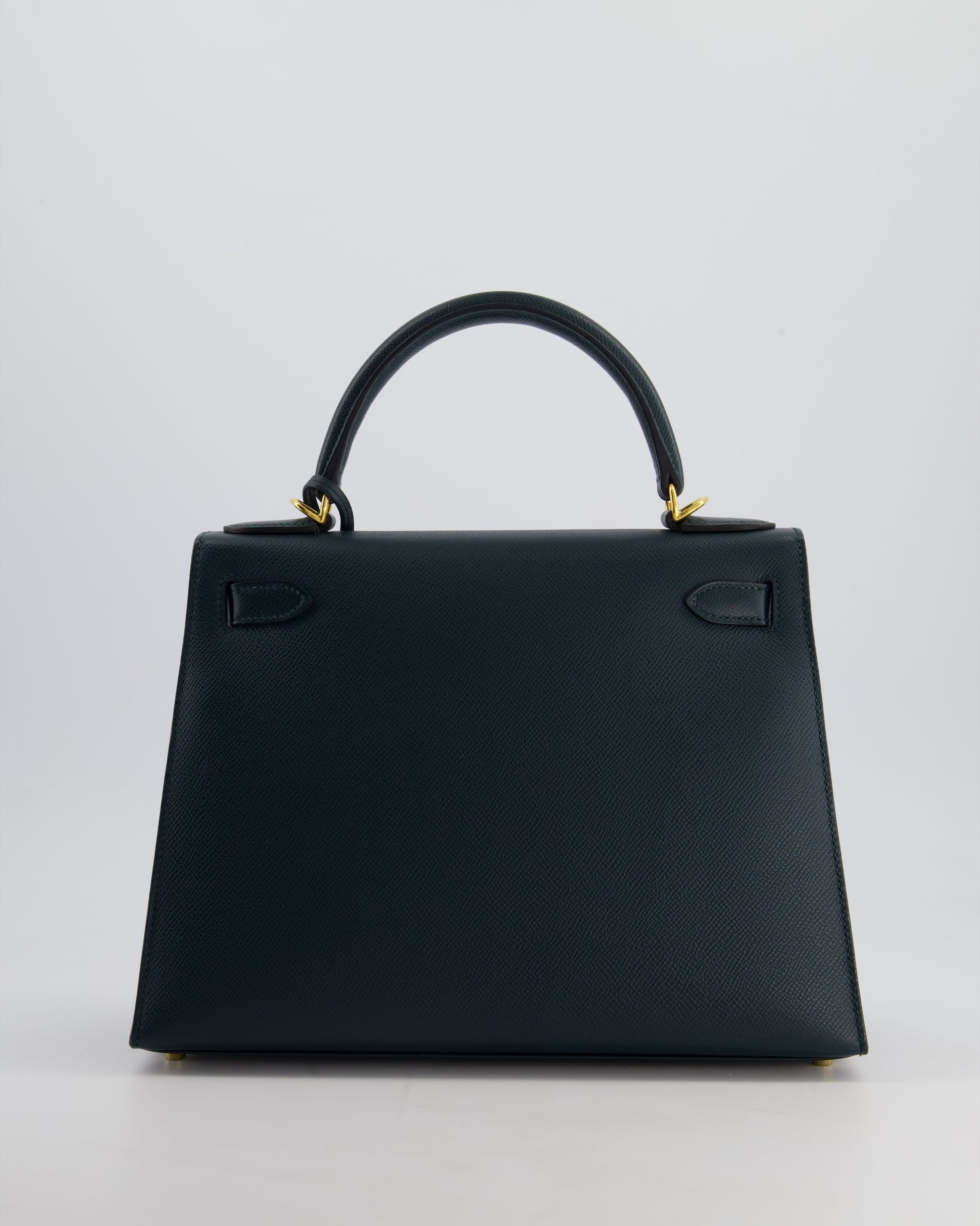 Hermes Kelly 28cm Bag in Vert Cypress Epsom Leather with Gold Hardware