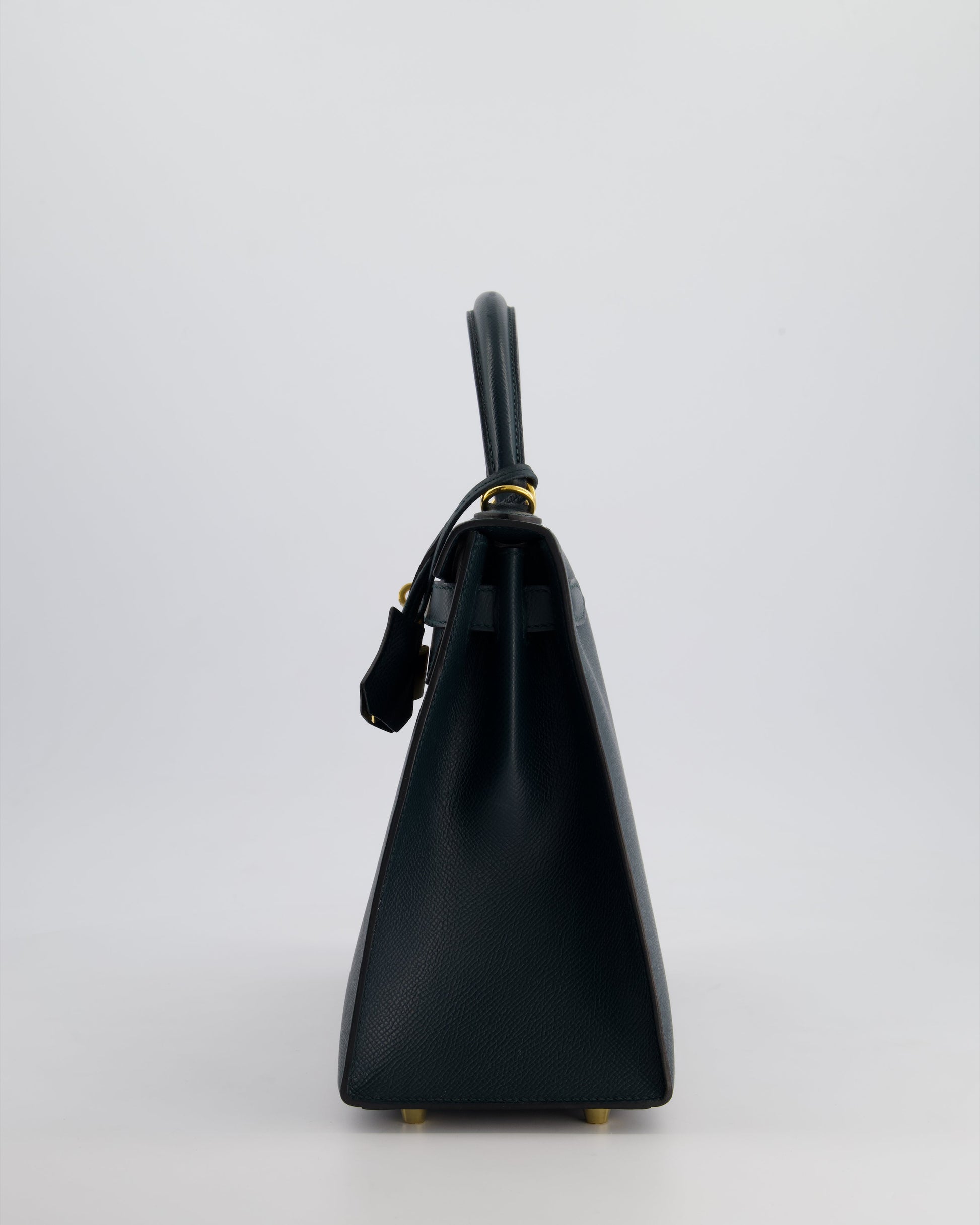 Hermes Kelly 28cm Bag in Vert Cypress Epsom Leather with Gold Hardware