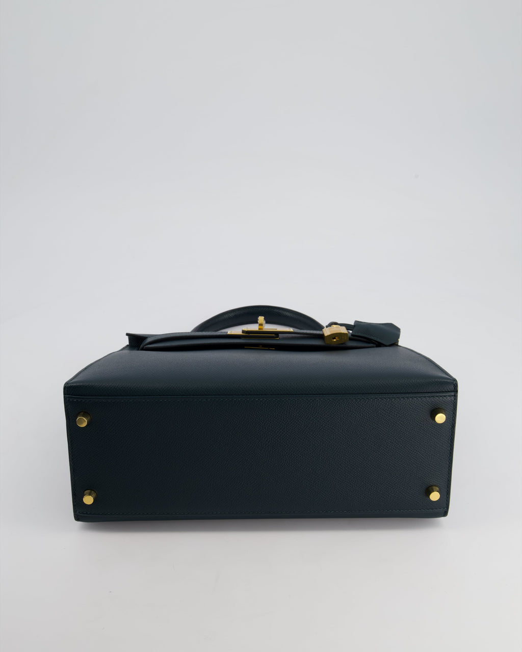 Hermes Kelly 28cm Bag in Vert Cypress Epsom Leather with Gold Hardware