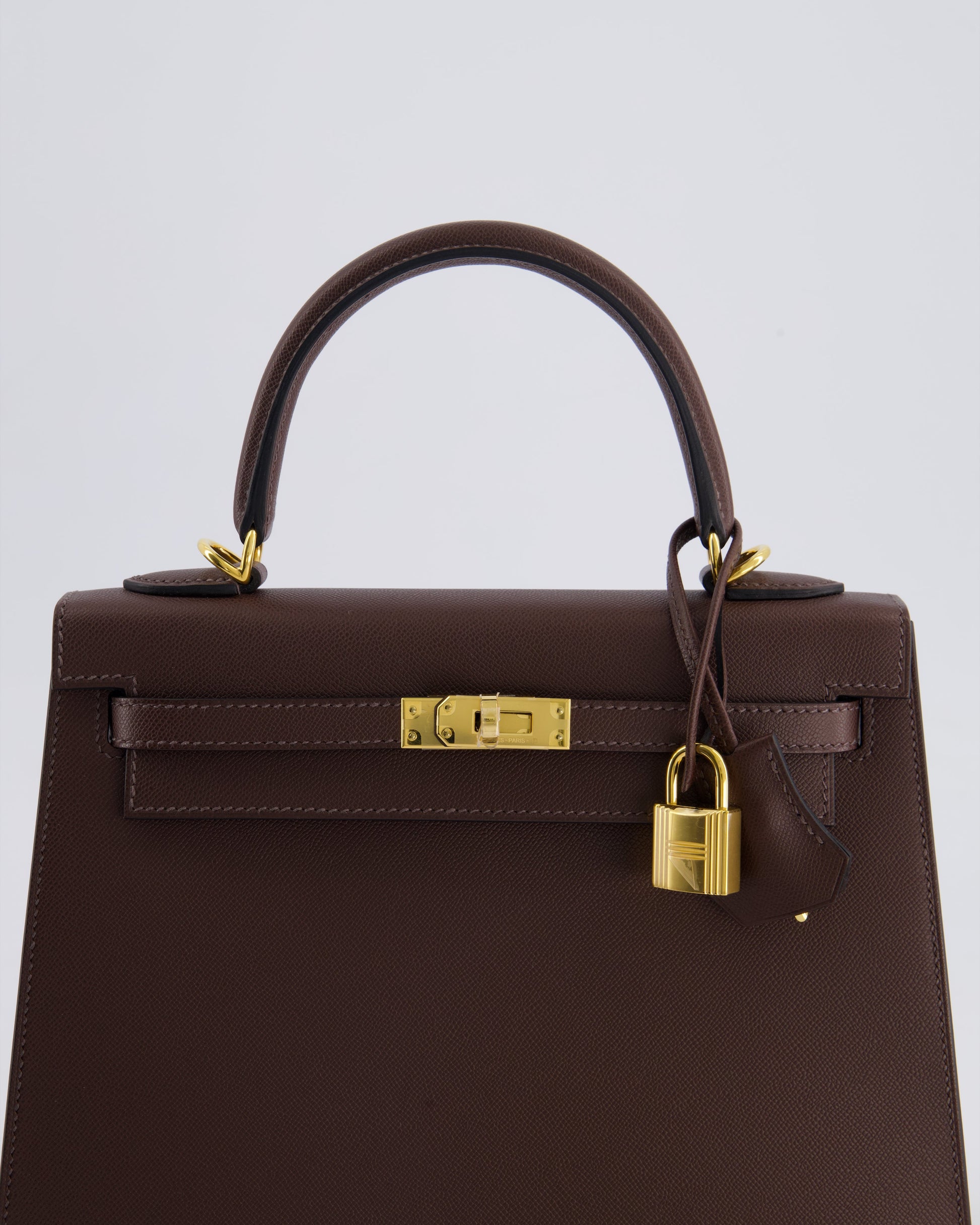 Hermes Kelly Sellier 25cm Bag in Rouge Sellier Madame Leather with Gold Hardware