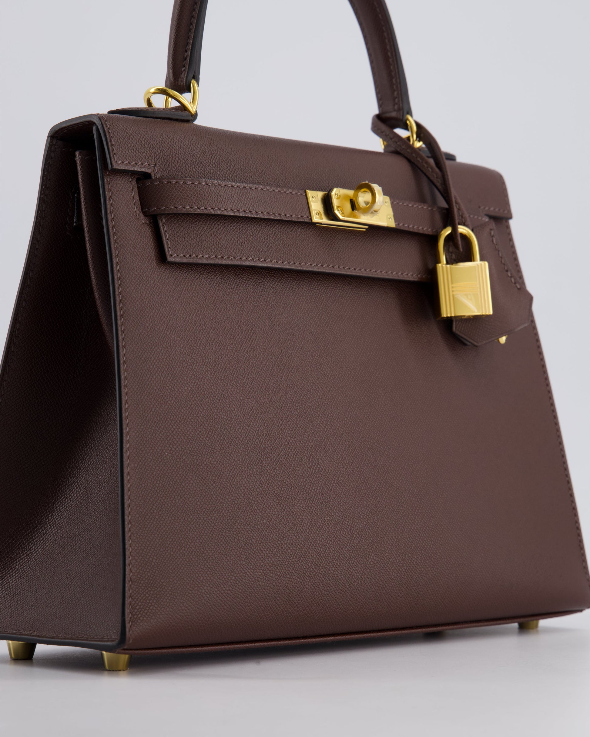 Hermes Kelly Sellier 25cm Bag in Rouge Sellier Madame Leather with Gold Hardware