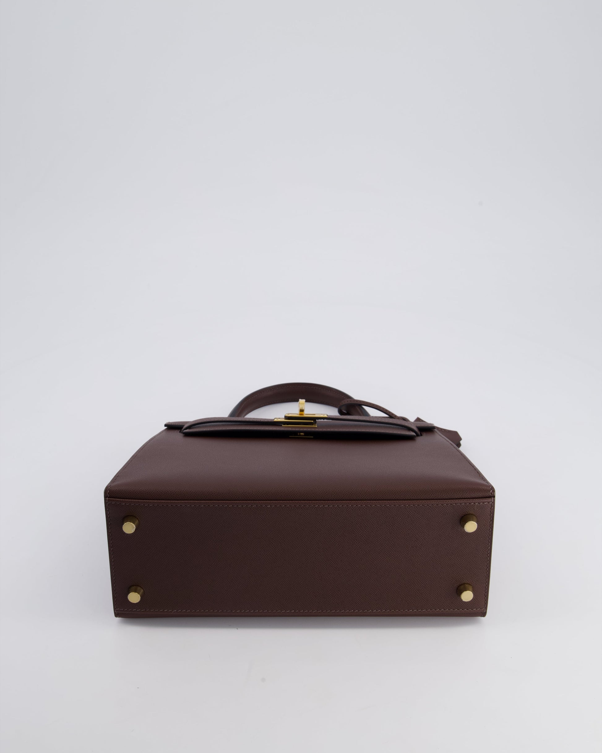 Hermes Kelly Sellier 25cm Bag in Rouge Sellier Madame Leather with Gold Hardware