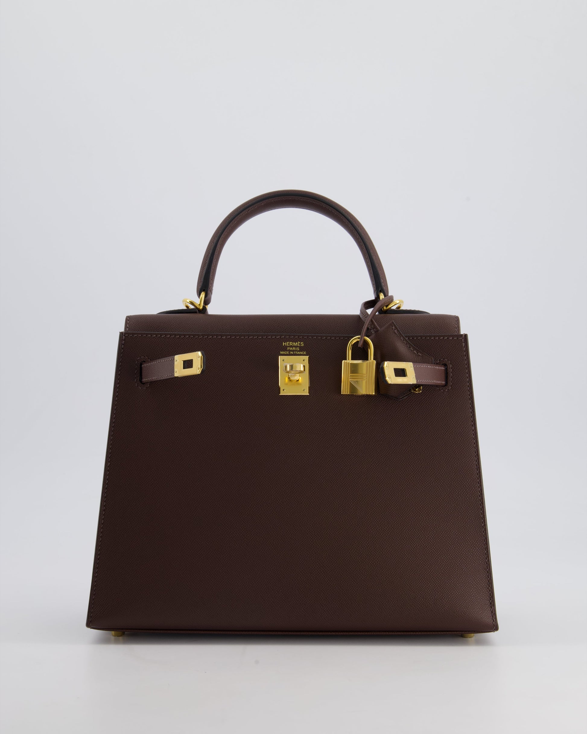 Hermes Kelly Sellier 25cm Bag in Rouge Sellier Madame Leather with Gold Hardware