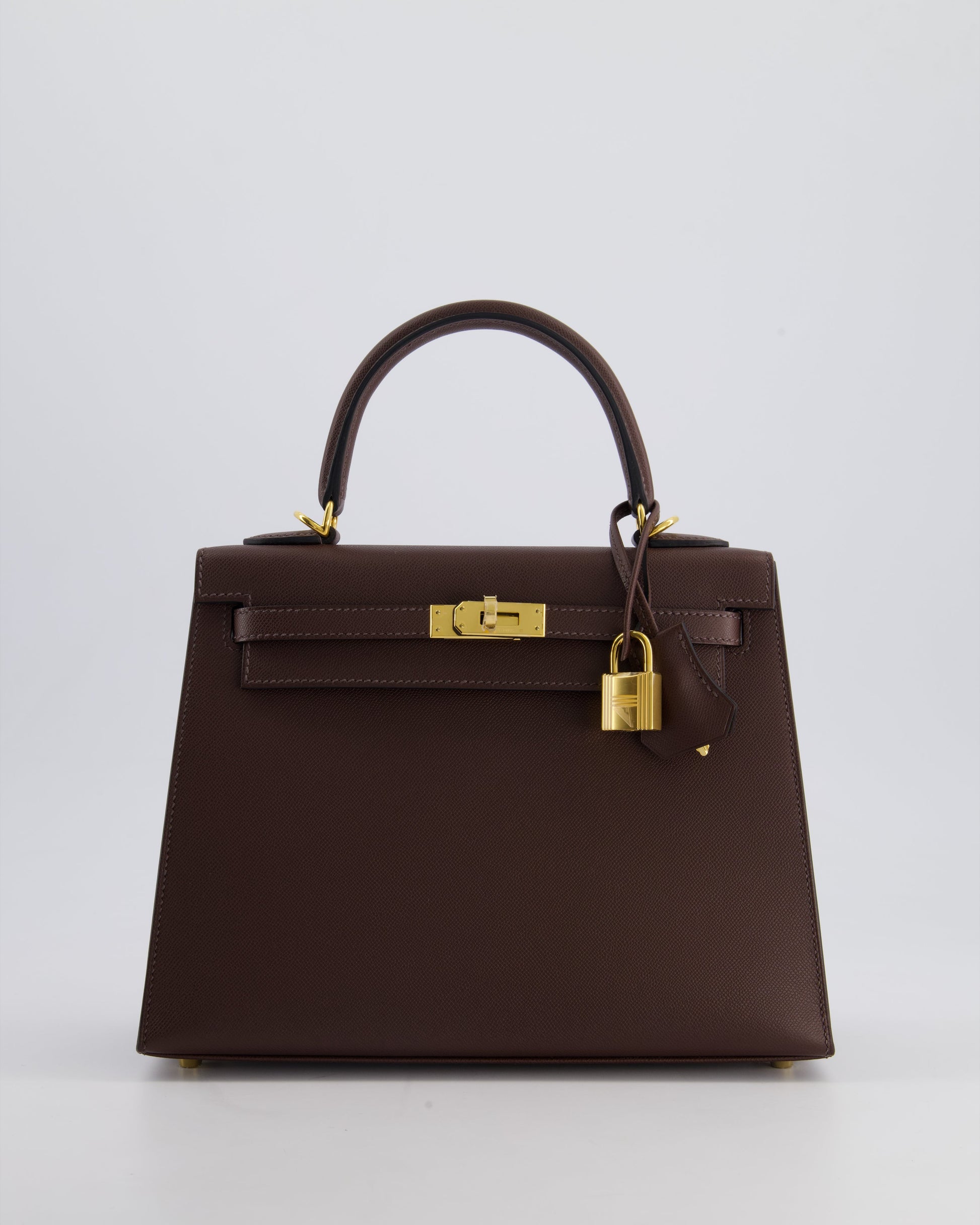 Hermes Kelly Sellier 25cm Bag in Rouge Sellier Madame Leather with Gold Hardware