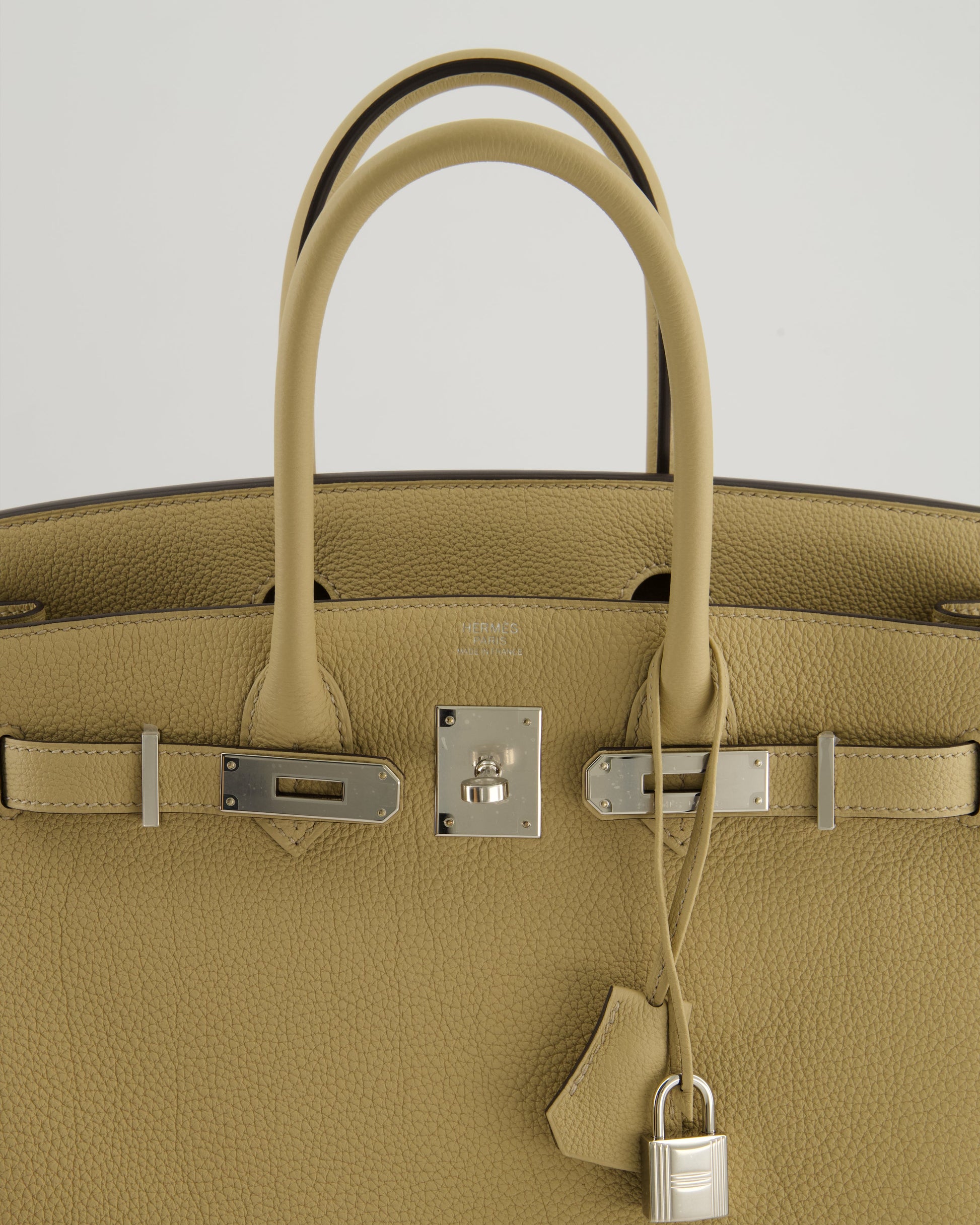 Hermes Birkin 30cm Retourne Bag in Trench Togo Leather with Palladium Hardware