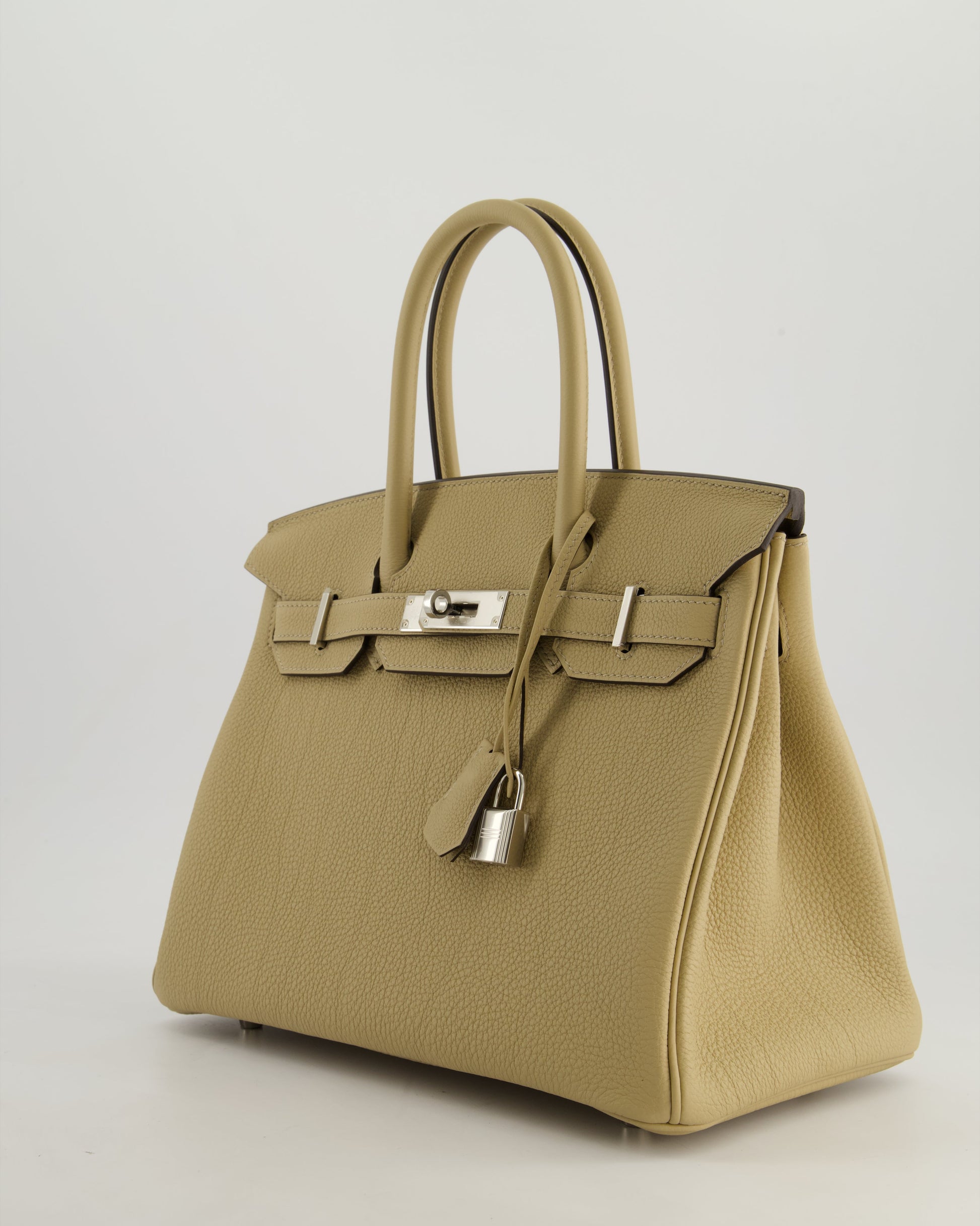Hermes Birkin 30cm Retourne Bag in Trench Togo Leather with Palladium Hardware
