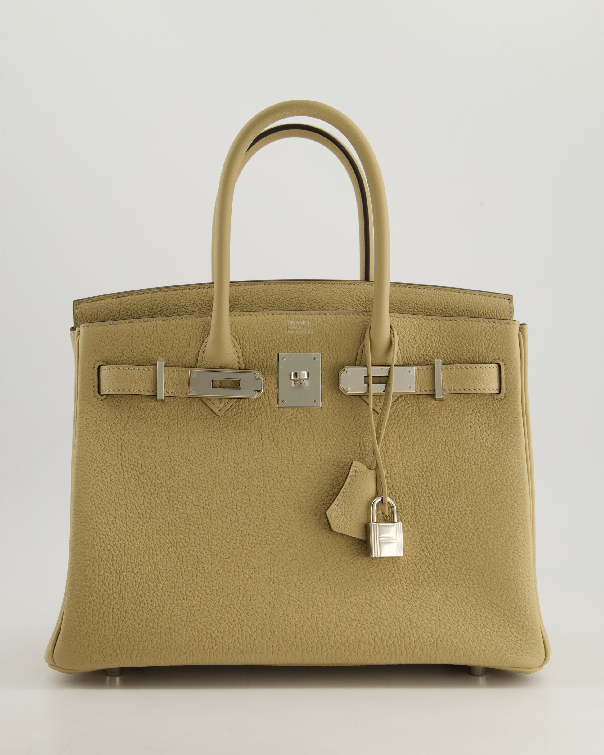 Hermes Birkin 30cm Retourne Bag in Trench Togo Leather with Palladium Hardware