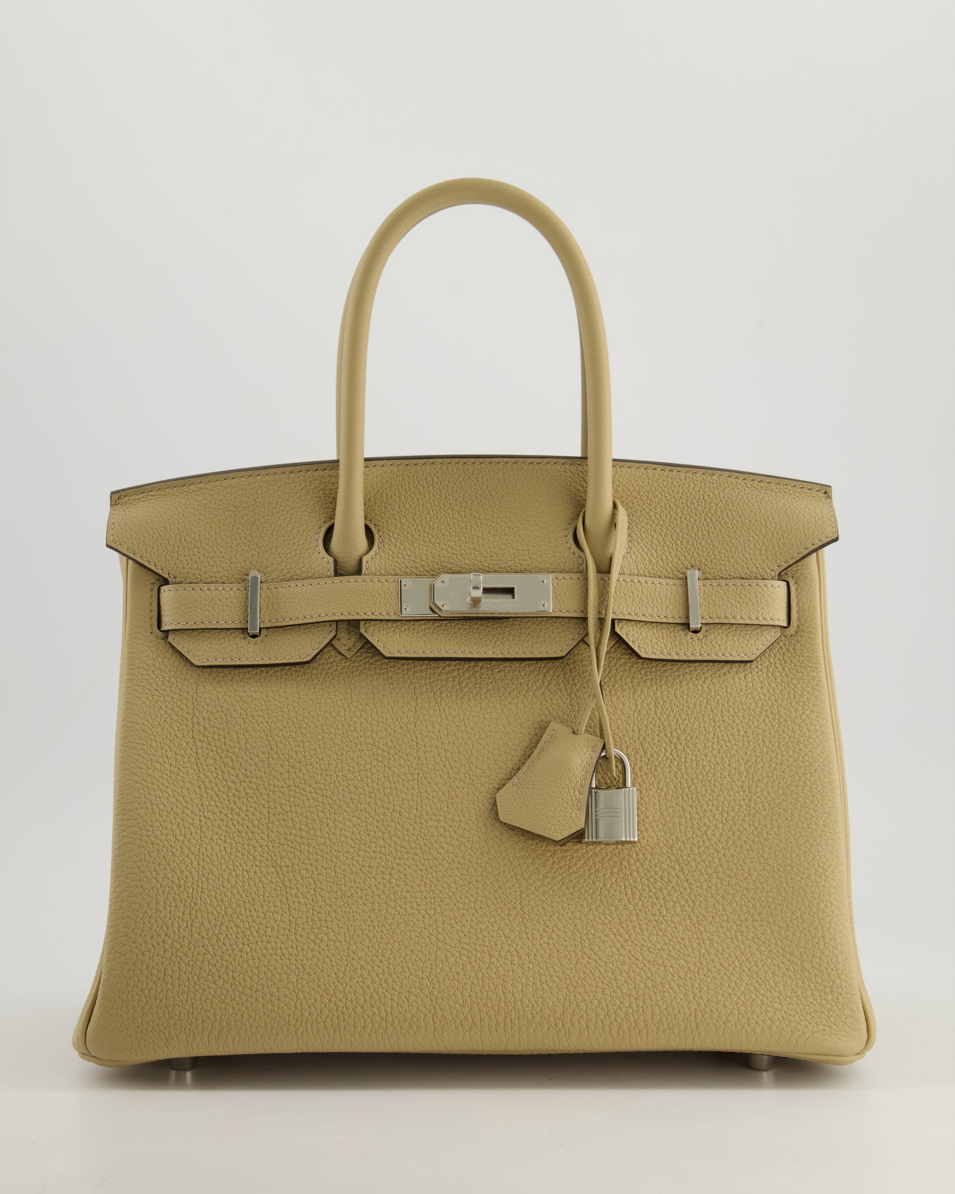 Hermes Birkin 30cm Retourne Bag in Trench Togo Leather with Palladium Hardware