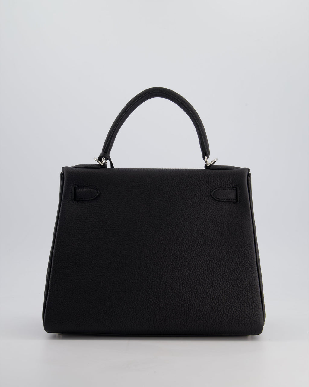 Hermes Kelly 28cm Retourne Bag in Black Togo Leather with Palladium Hardware