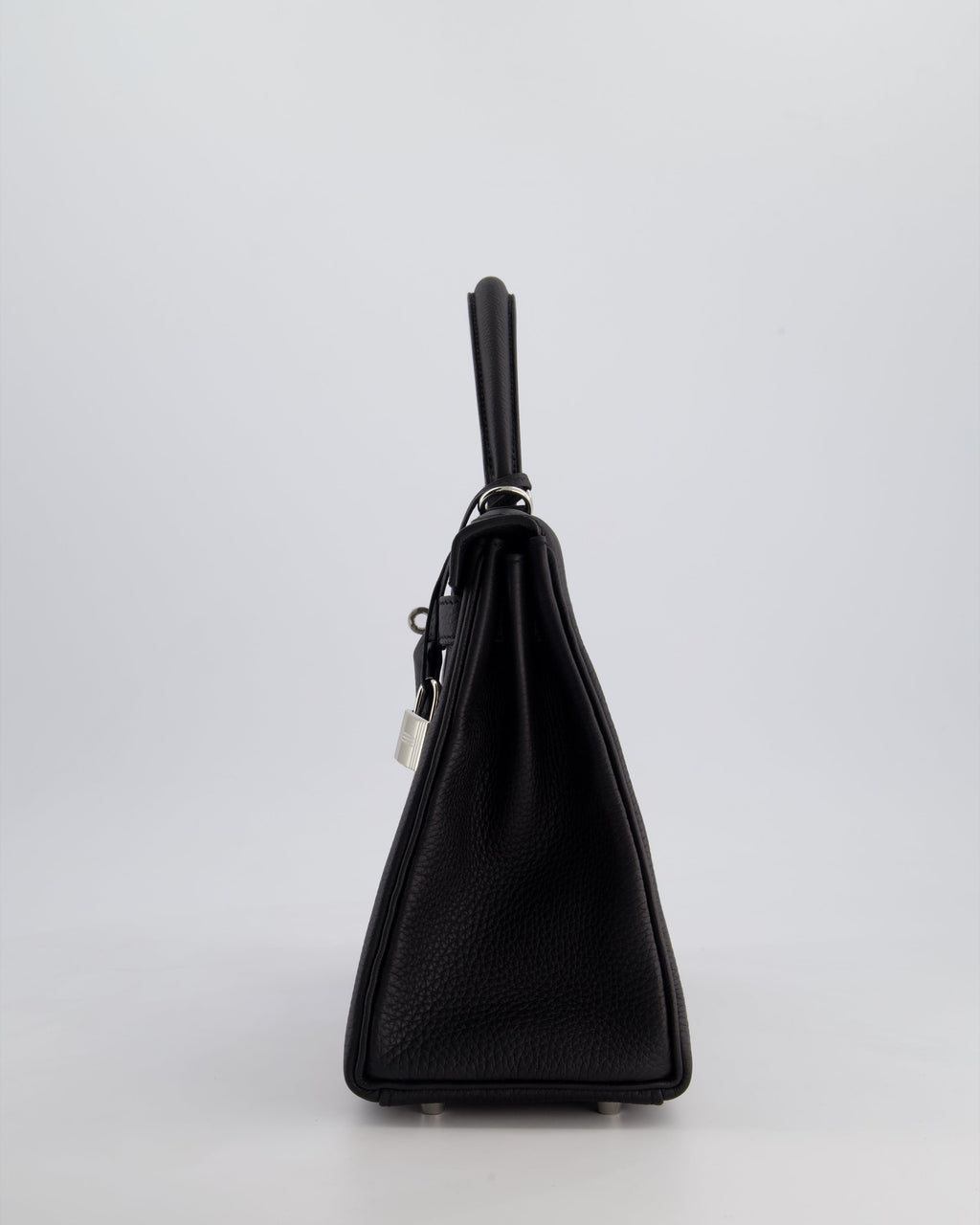 Hermes Kelly 28cm Retourne Bag in Black Togo Leather with Palladium Hardware