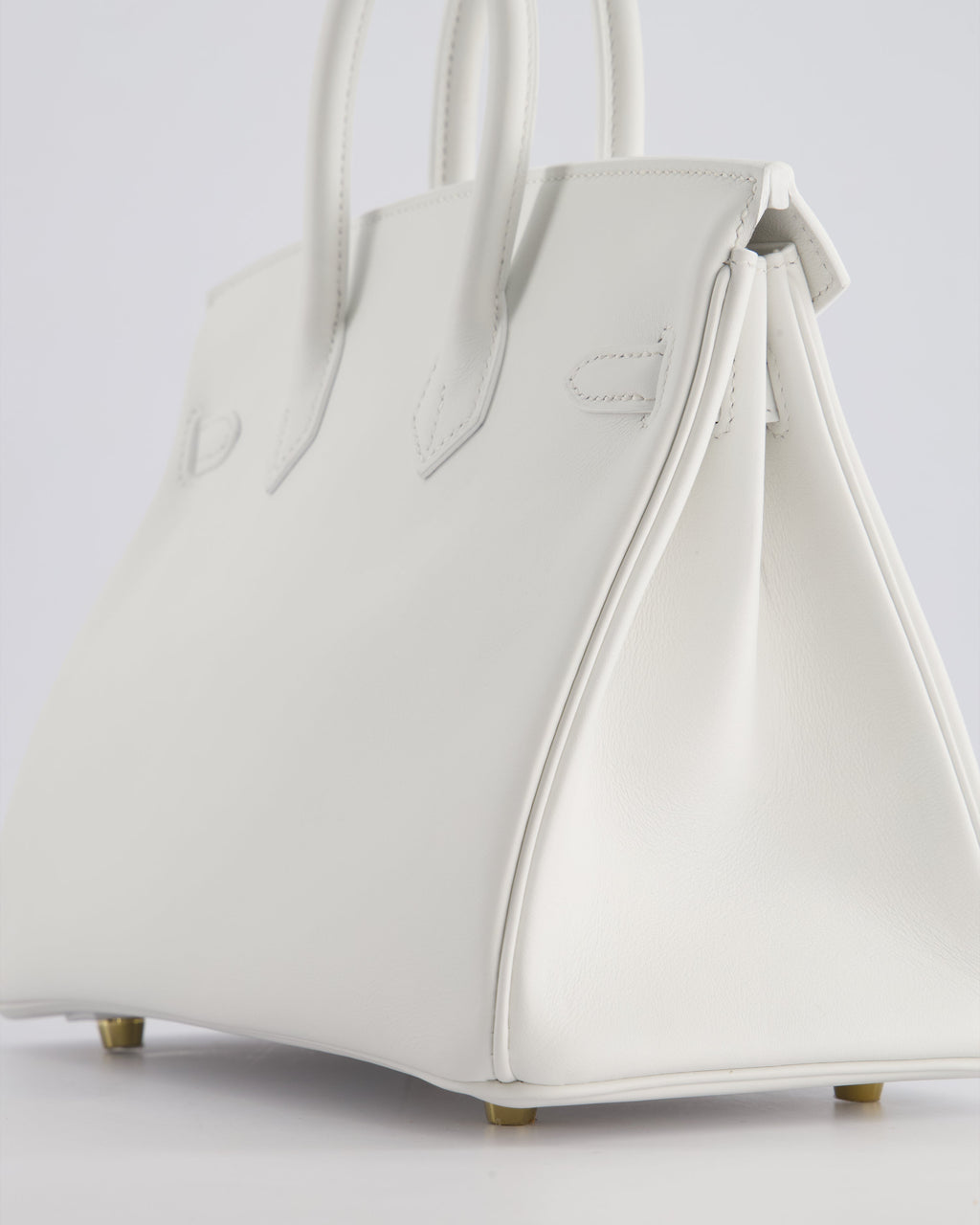 Hermes Birkin 25cm Bag in New White Swift Leather with Gold Hardware