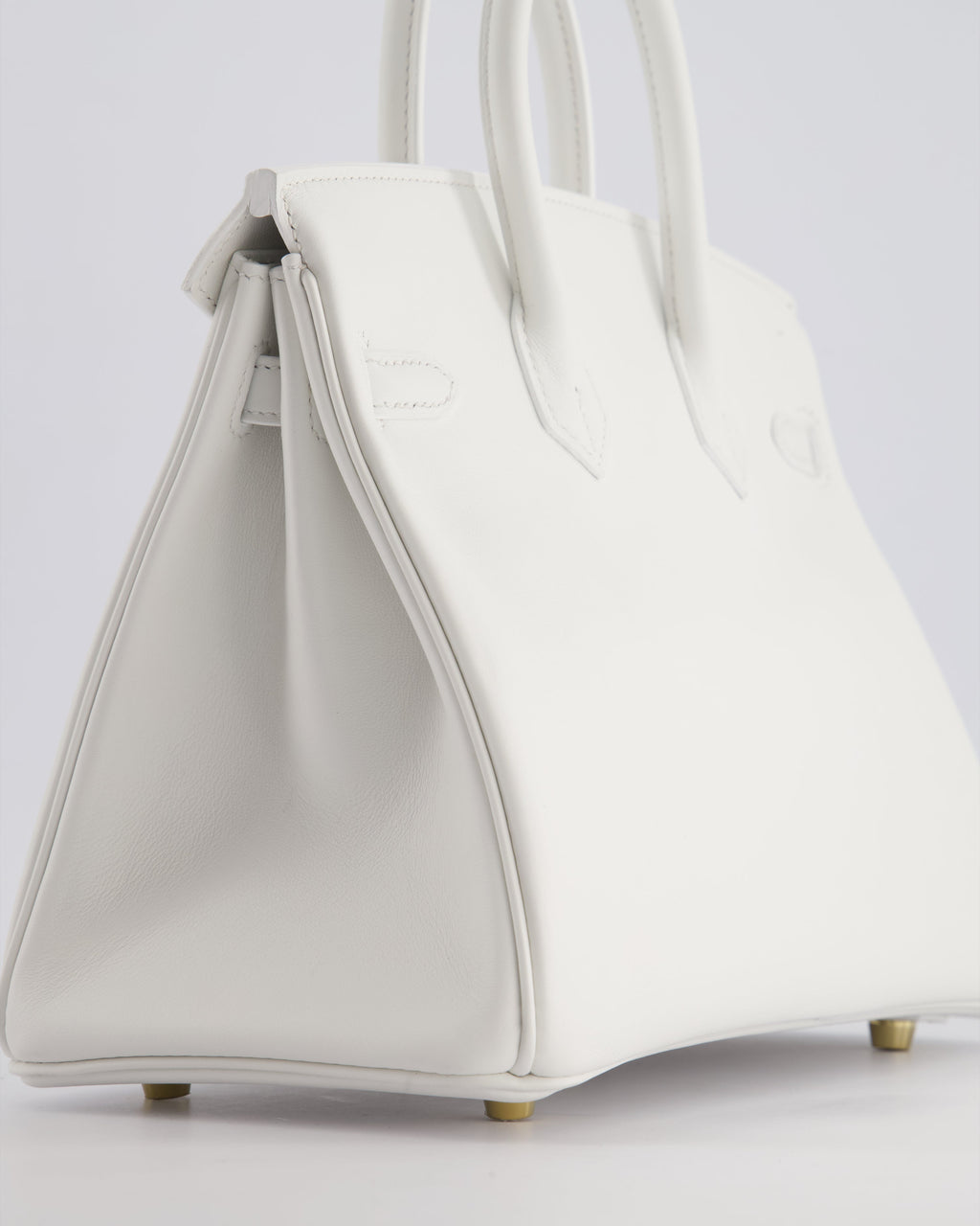 Hermes Birkin 25cm Bag in New White Swift Leather with Gold Hardware