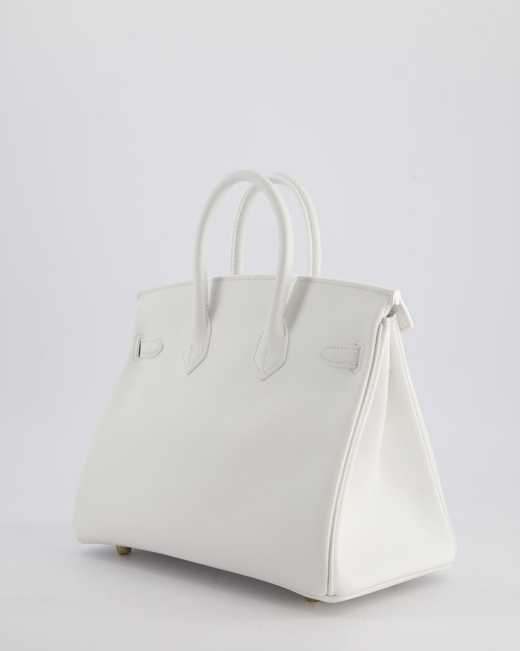 Hermes Birkin 25cm Bag in New White Swift Leather with Gold Hardware