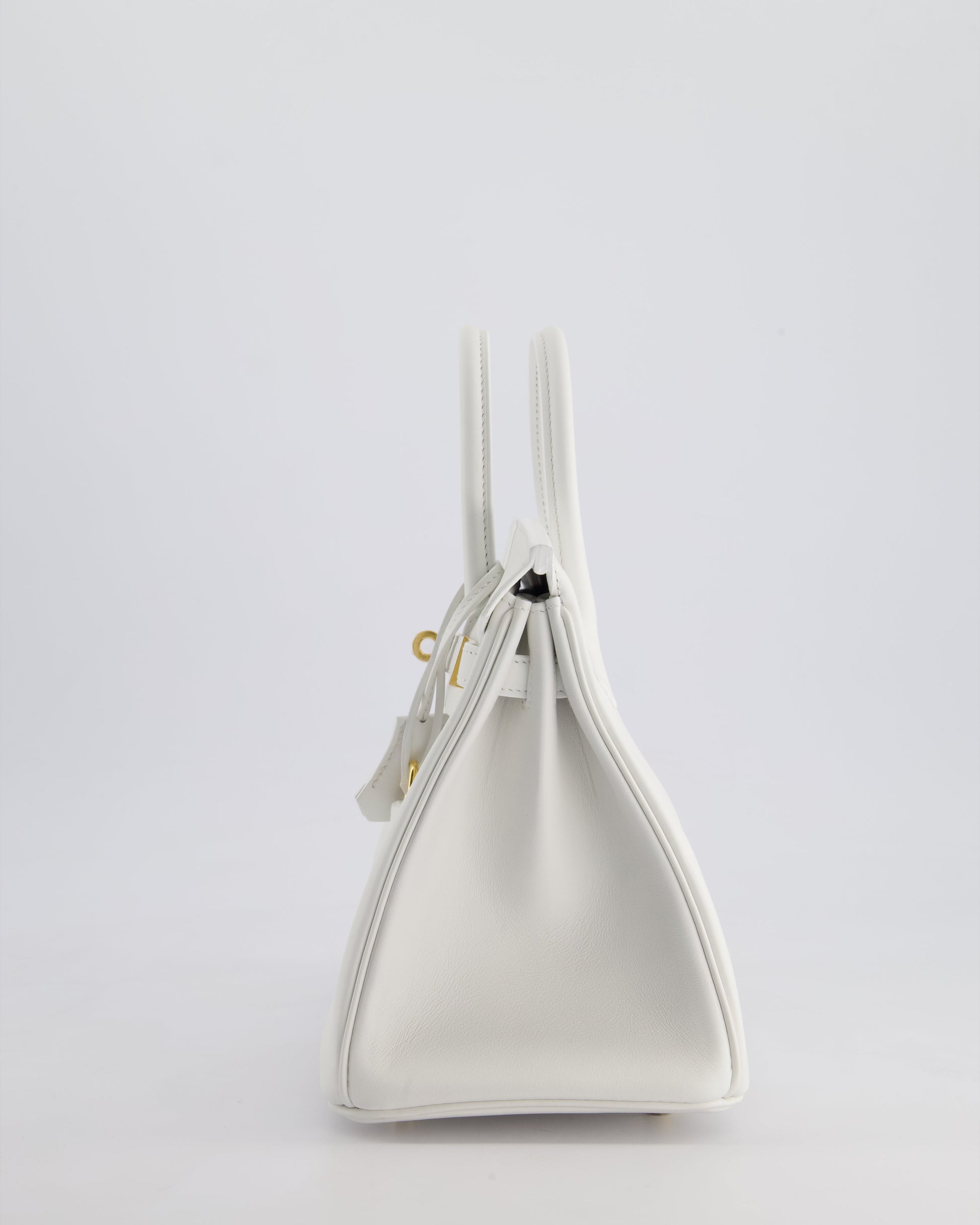 Hermes Birkin 25cm Bag in New White Swift Leather with Gold Hardware