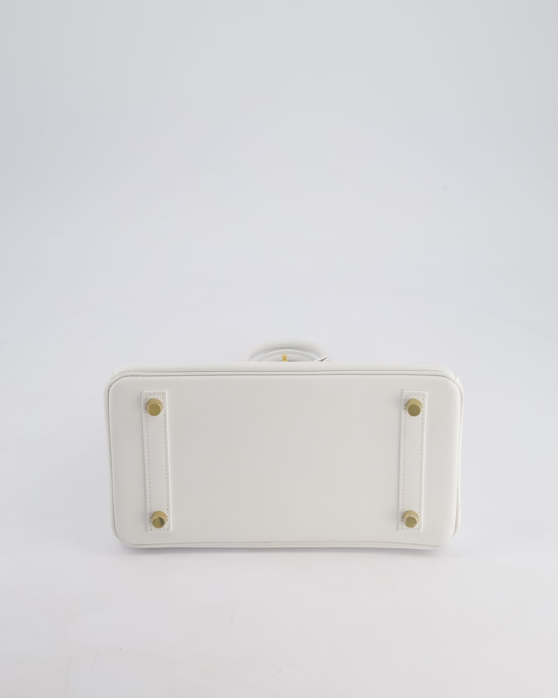 Hermes Birkin 25cm Bag in New White Swift Leather with Gold Hardware