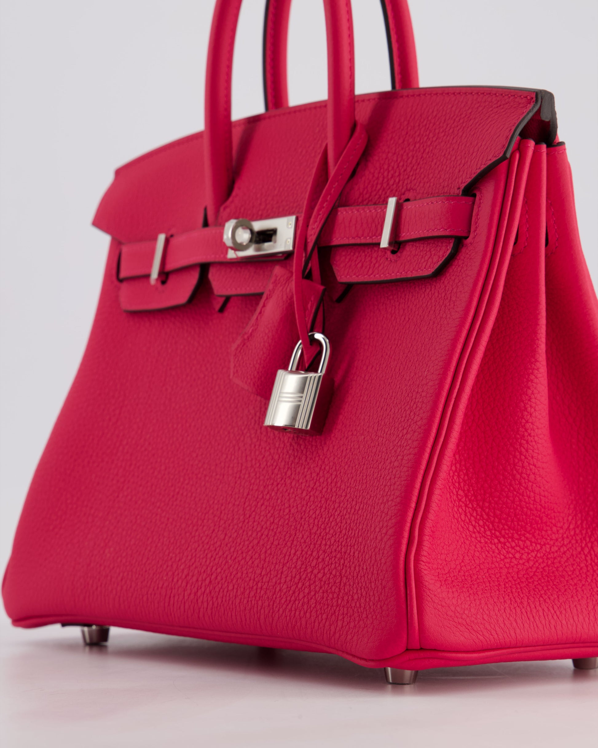 Hermes Birkin 25cm Bag in Rose Mexico Togo Leather with Palladium Hardware
