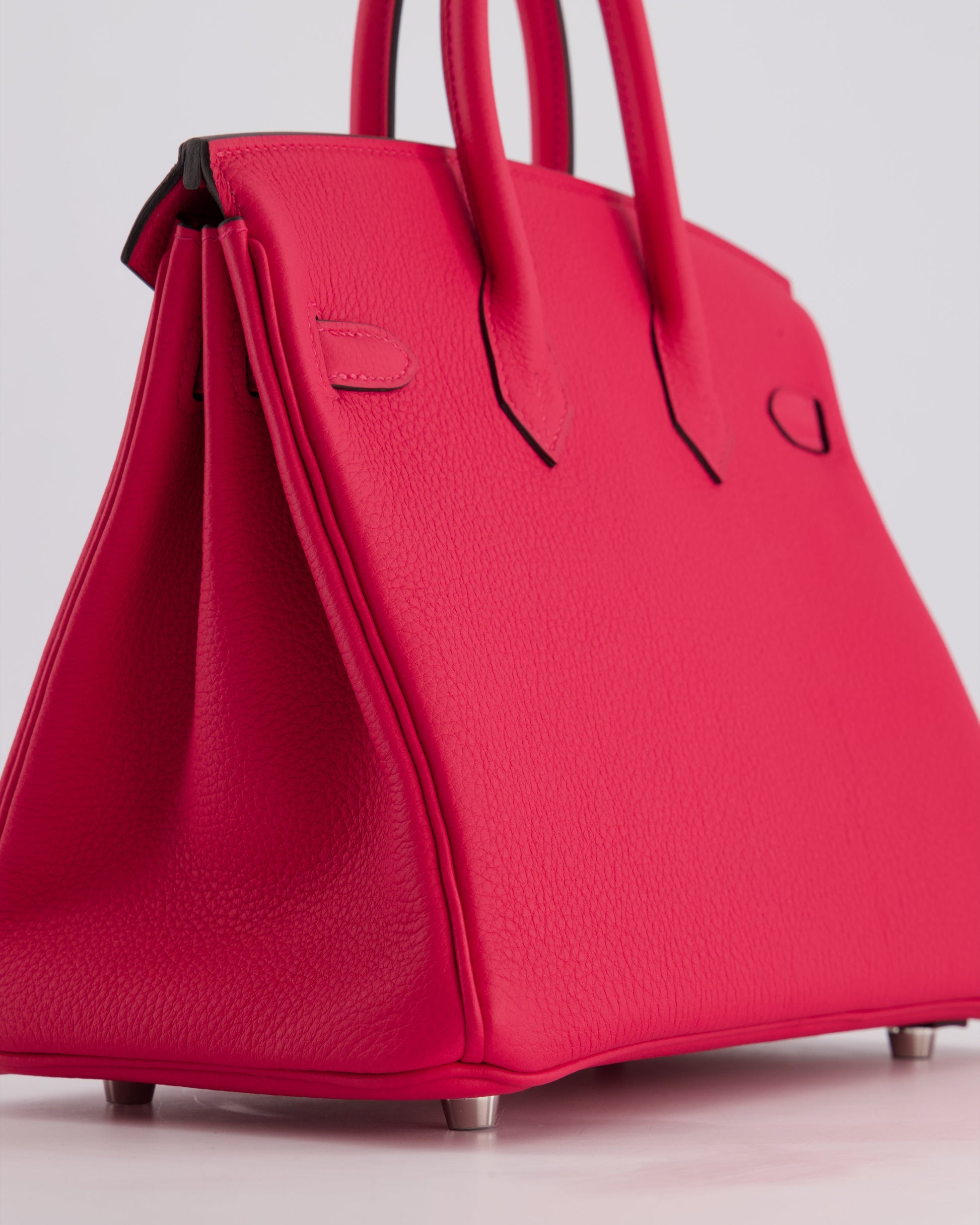 Hermes Birkin 25cm Bag in Rose Mexico Togo Leather with Palladium Hardware