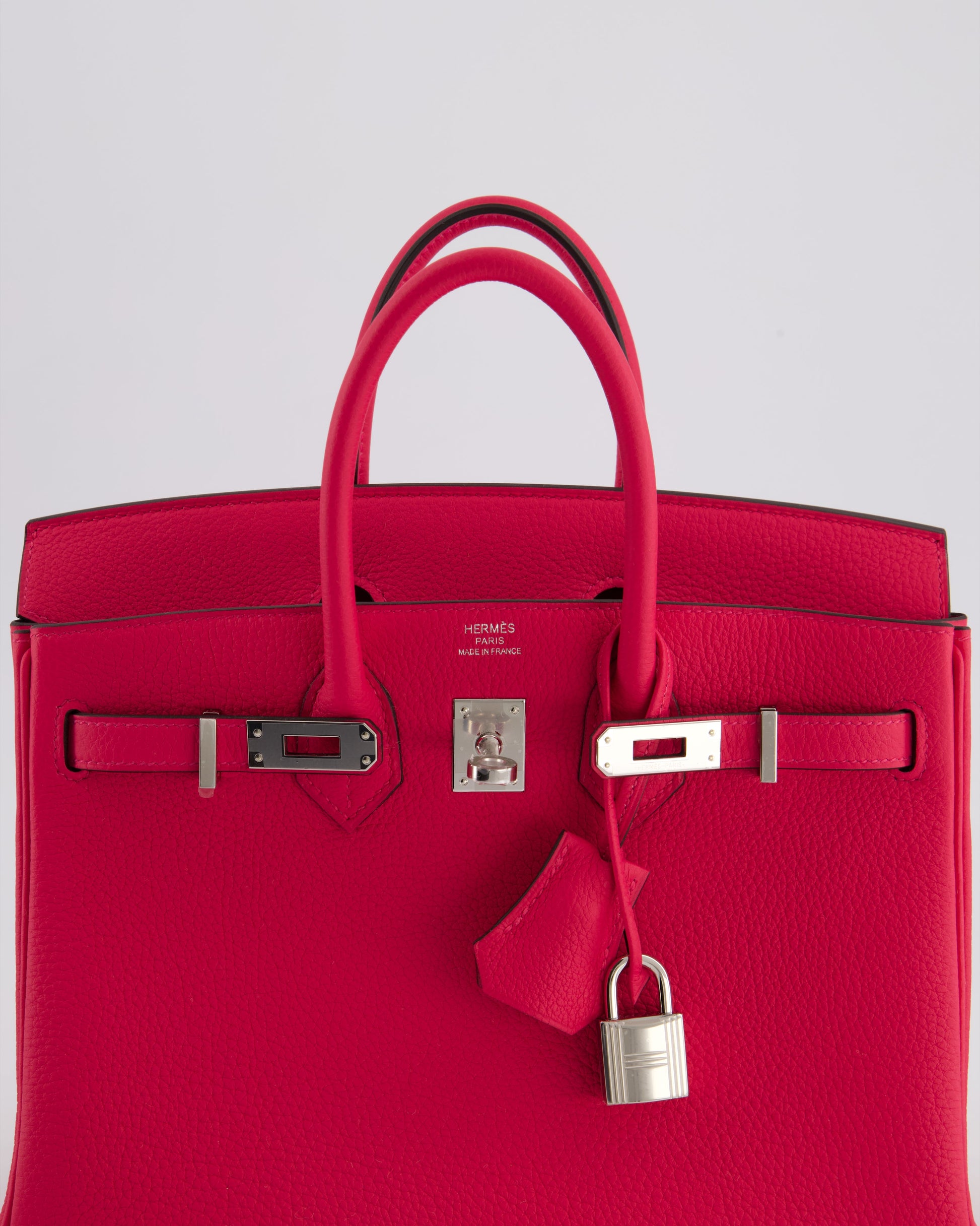Hermes Birkin 25cm Bag in Rose Mexico Togo Leather with Palladium Hardware