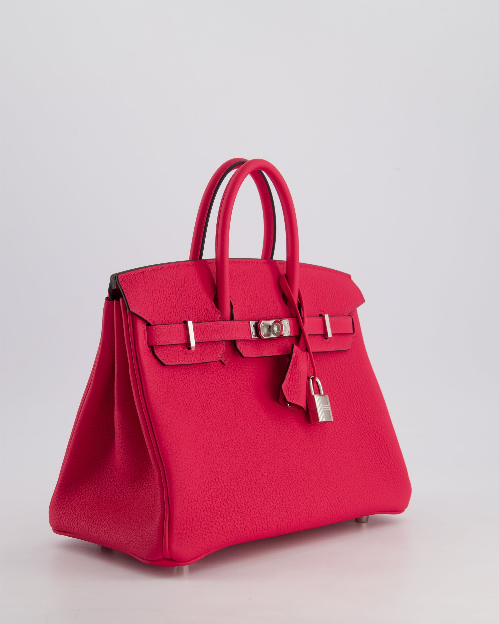 Hermes Birkin 25cm Bag in Rose Mexico Togo Leather with Palladium Hardware
