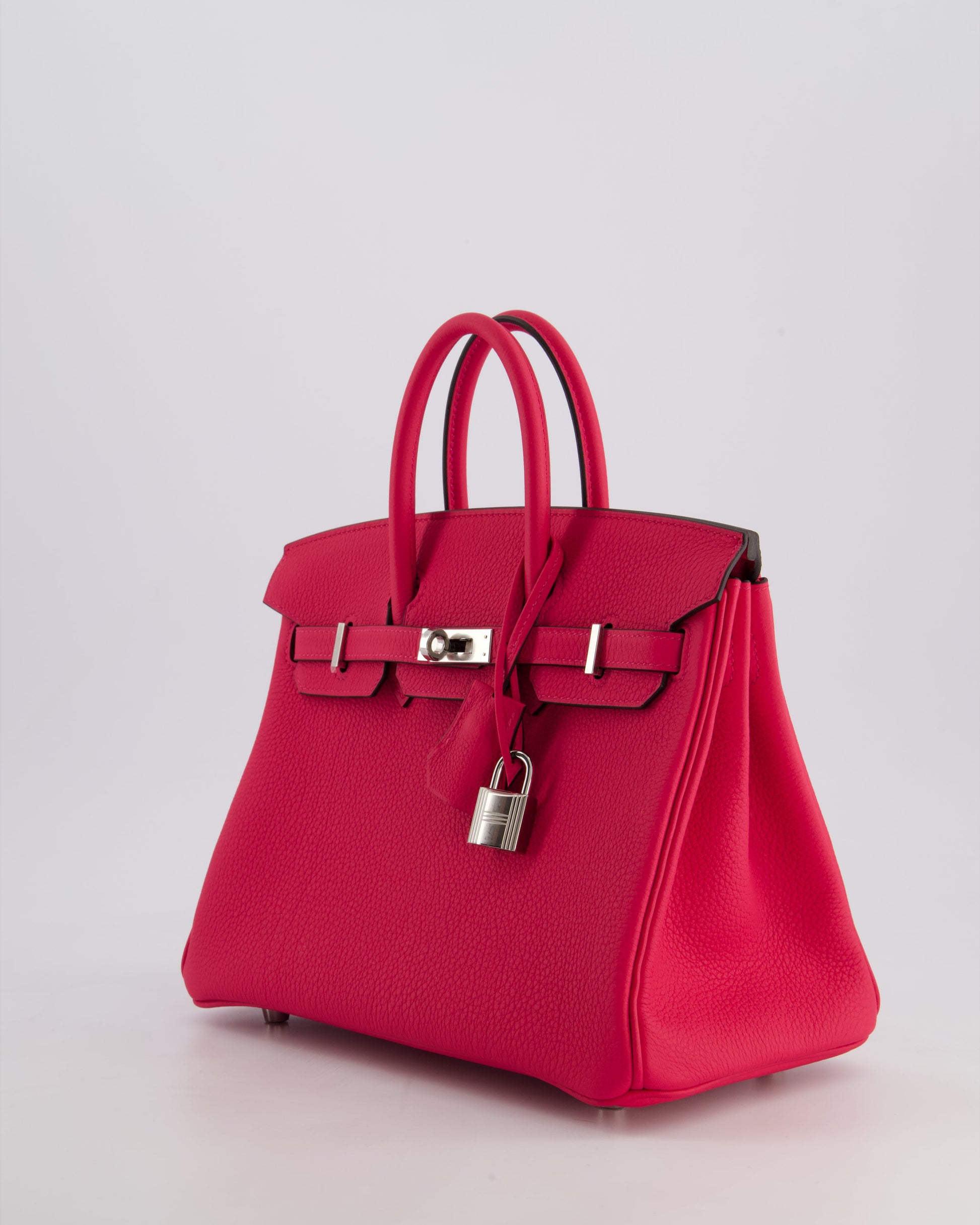 Hermes Birkin 25cm Bag in Rose Mexico Togo Leather with Palladium Hardware