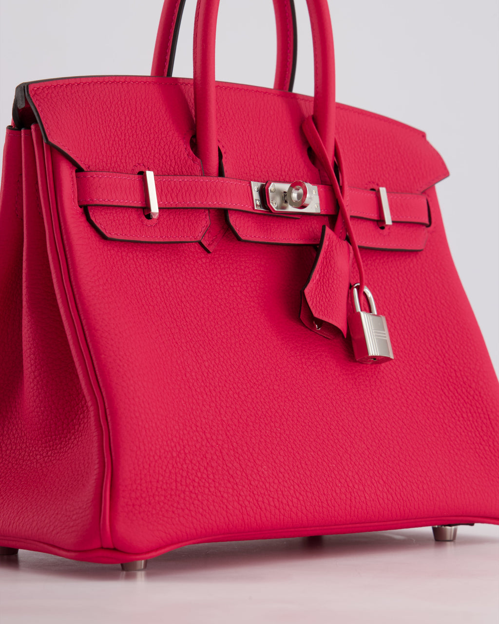 Hermes Birkin 25cm Bag in Rose Mexico Togo Leather with Palladium Hardware