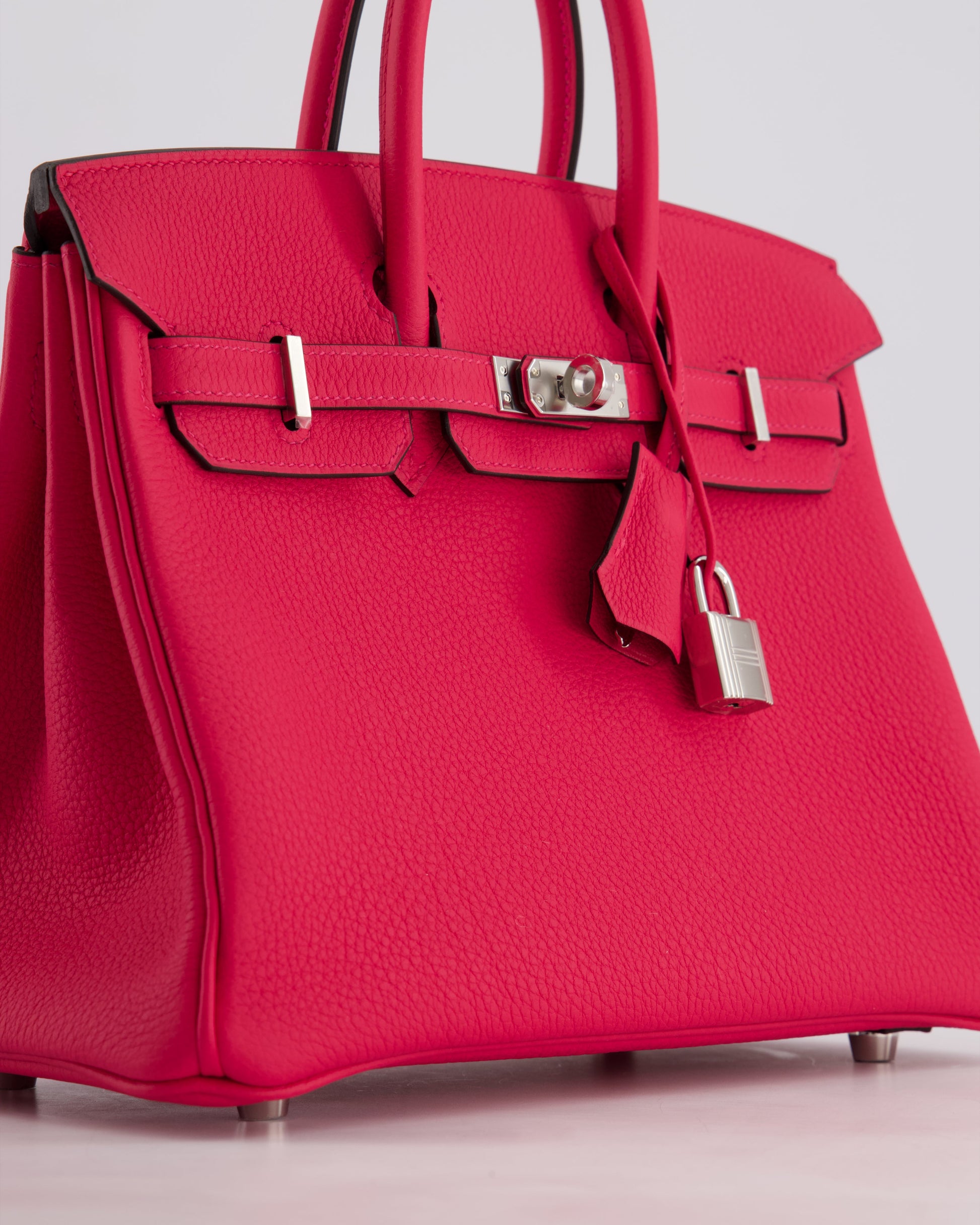 Hermes Birkin 25cm Bag in Rose Mexico Togo Leather with Palladium Hardware