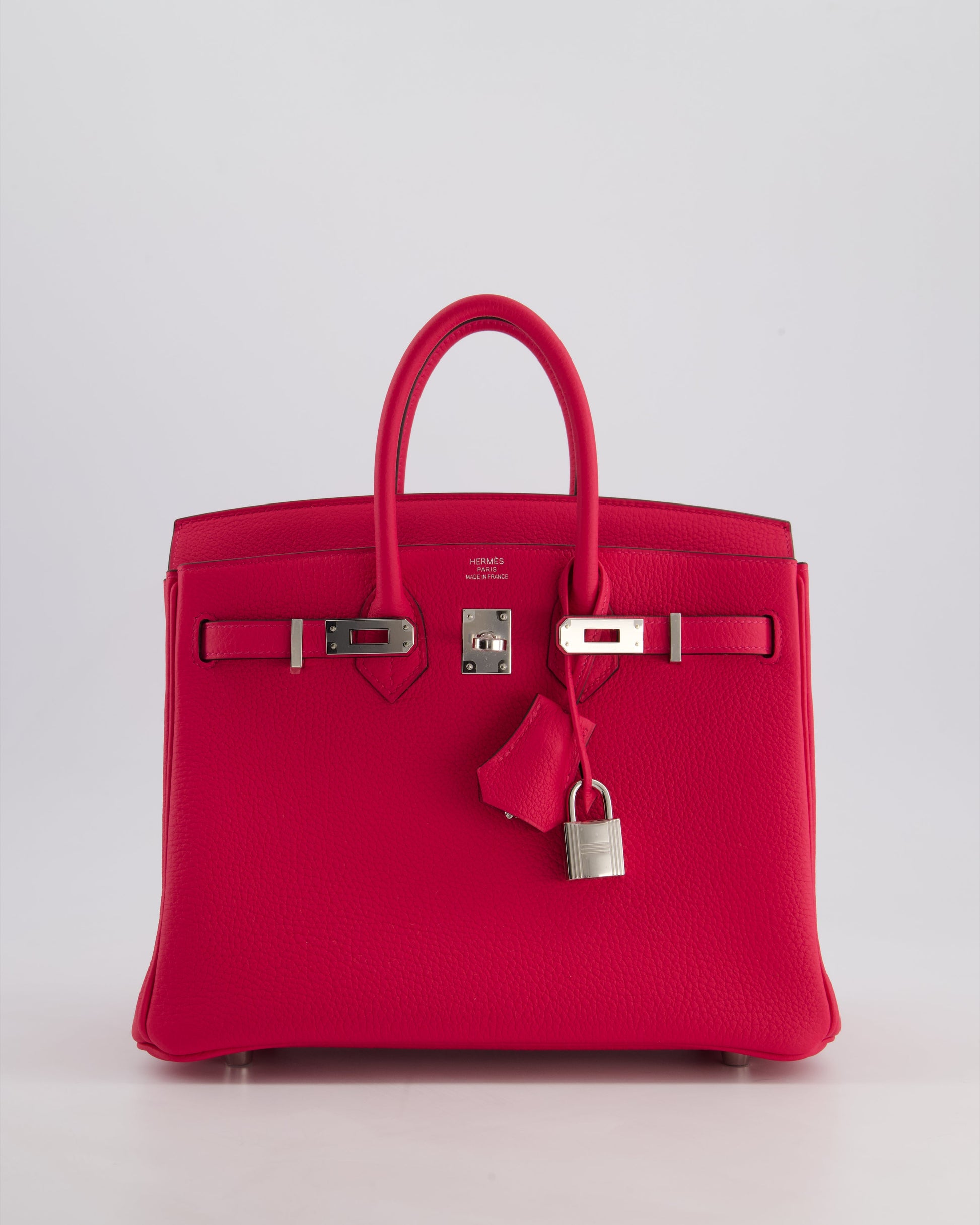 Hermes Birkin 25cm Bag in Rose Mexico Togo Leather with Palladium Hardware