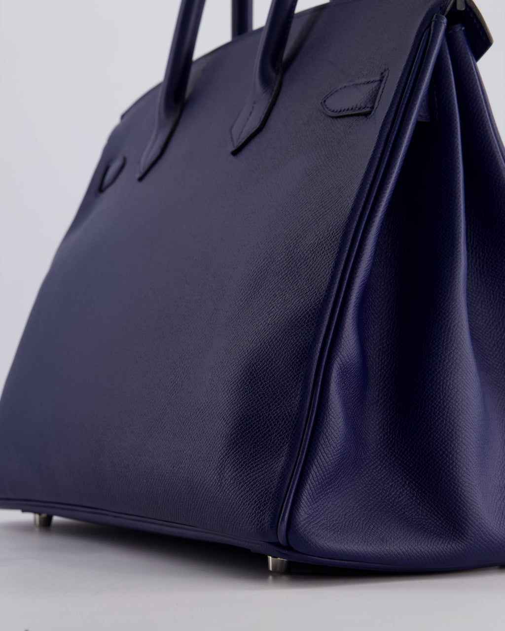 Hermes Birkin 35cm Retourne Bag in Bleu Saphir Epsom Leather with Palladium Hardware