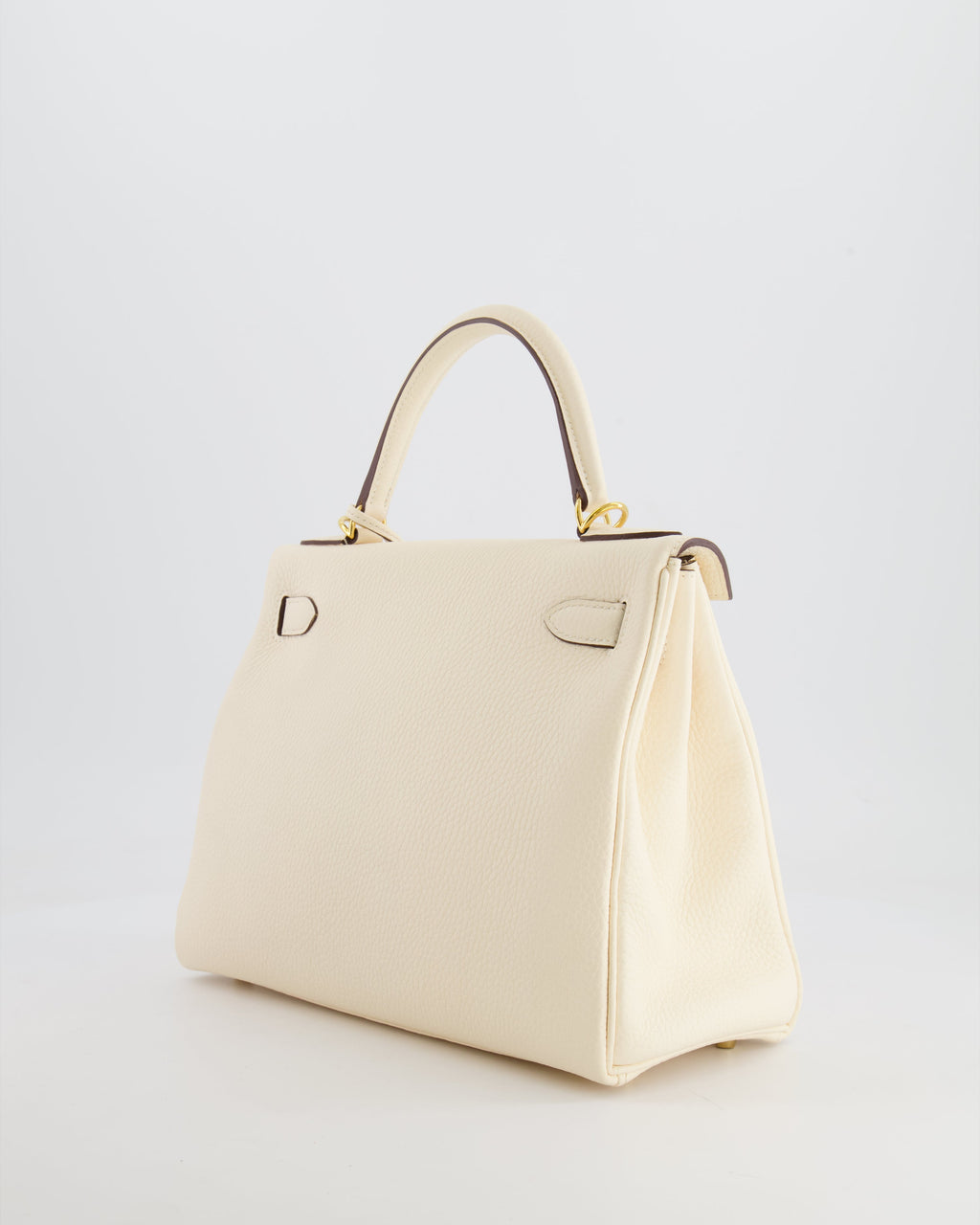 Hermes Kelly 28cm Retourne Bag in Nata Clemence Leather with Gold Hardware