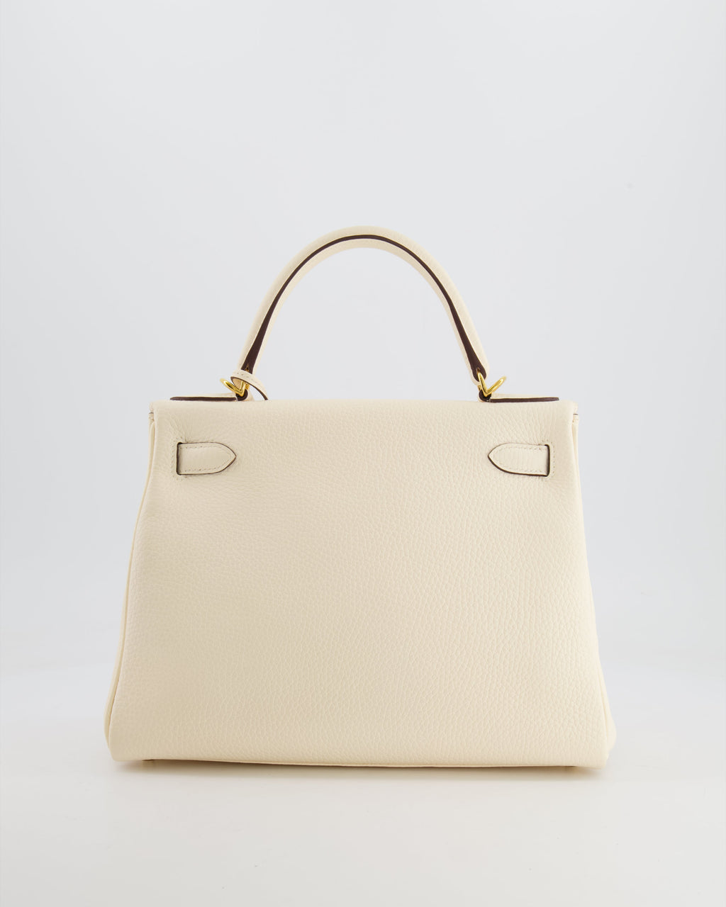 Hermes Kelly 28cm Retourne Bag in Nata Clemence Leather with Gold Hardware