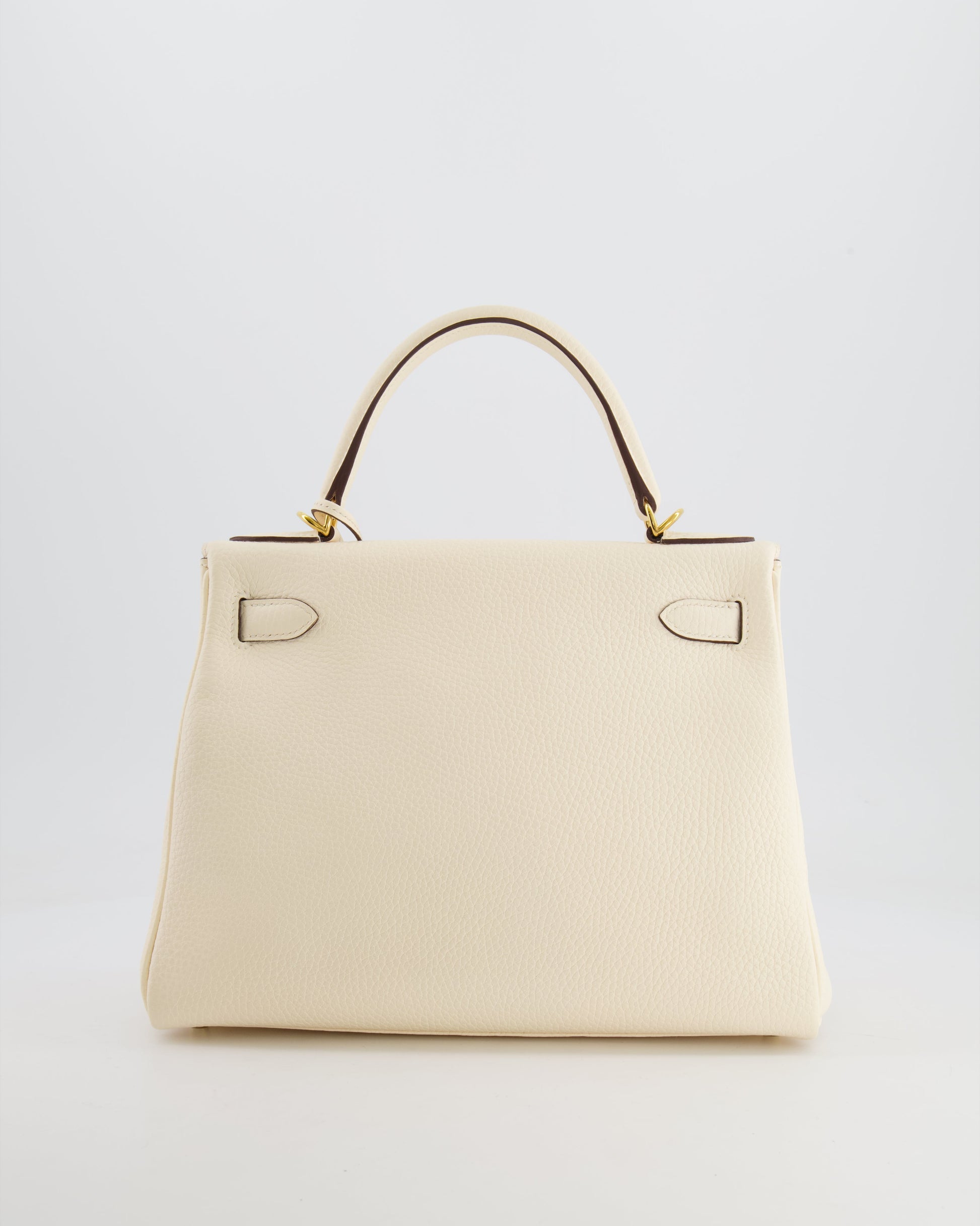 Hermes Kelly 28cm Retourne Bag in Nata Clemence Leather with Gold Hardware