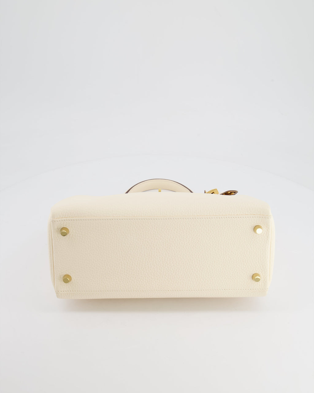 Hermes Kelly 28cm Retourne Bag in Nata Clemence Leather with Gold Hardware