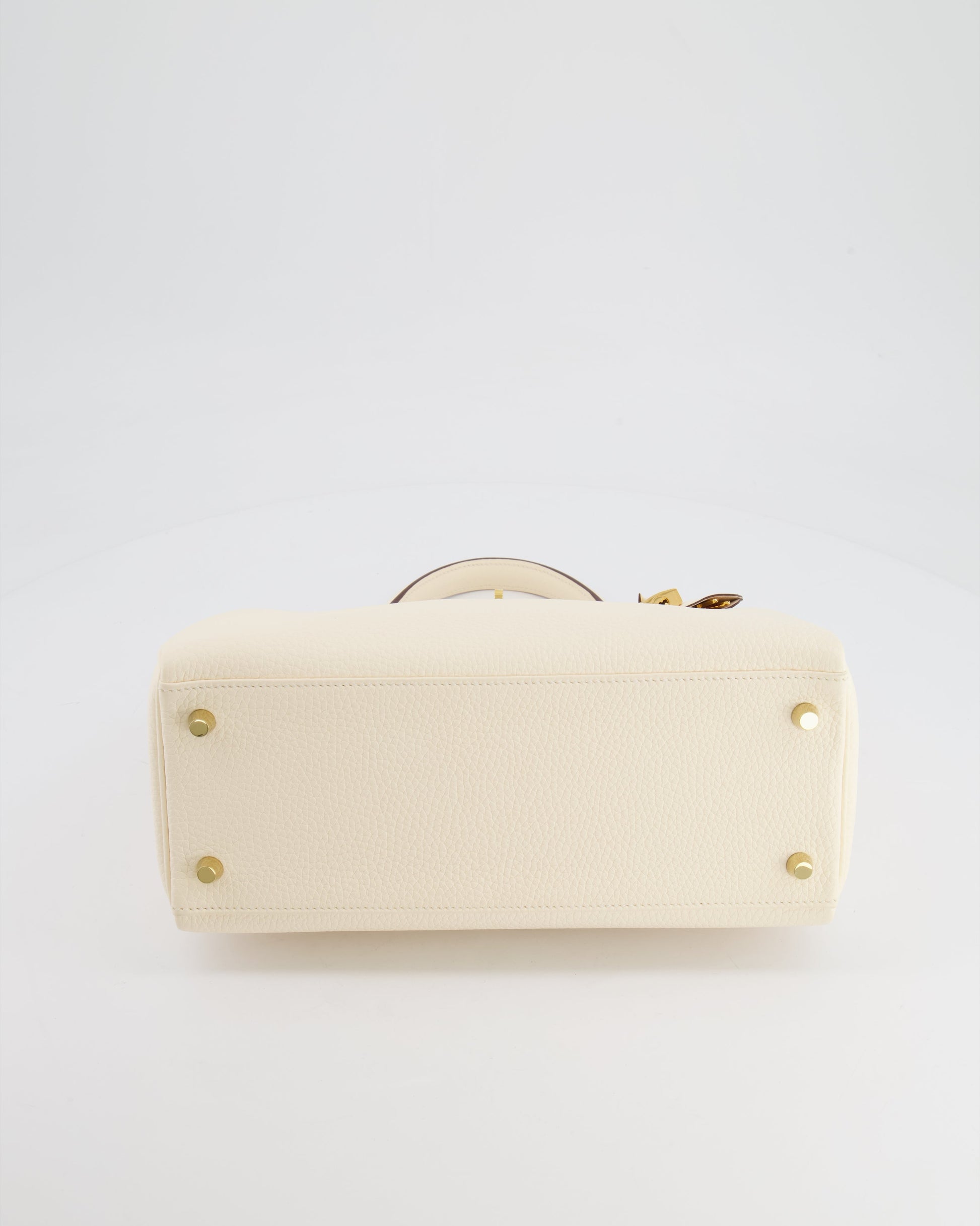 Hermes Kelly 28cm Retourne Bag in Nata Clemence Leather with Gold Hardware