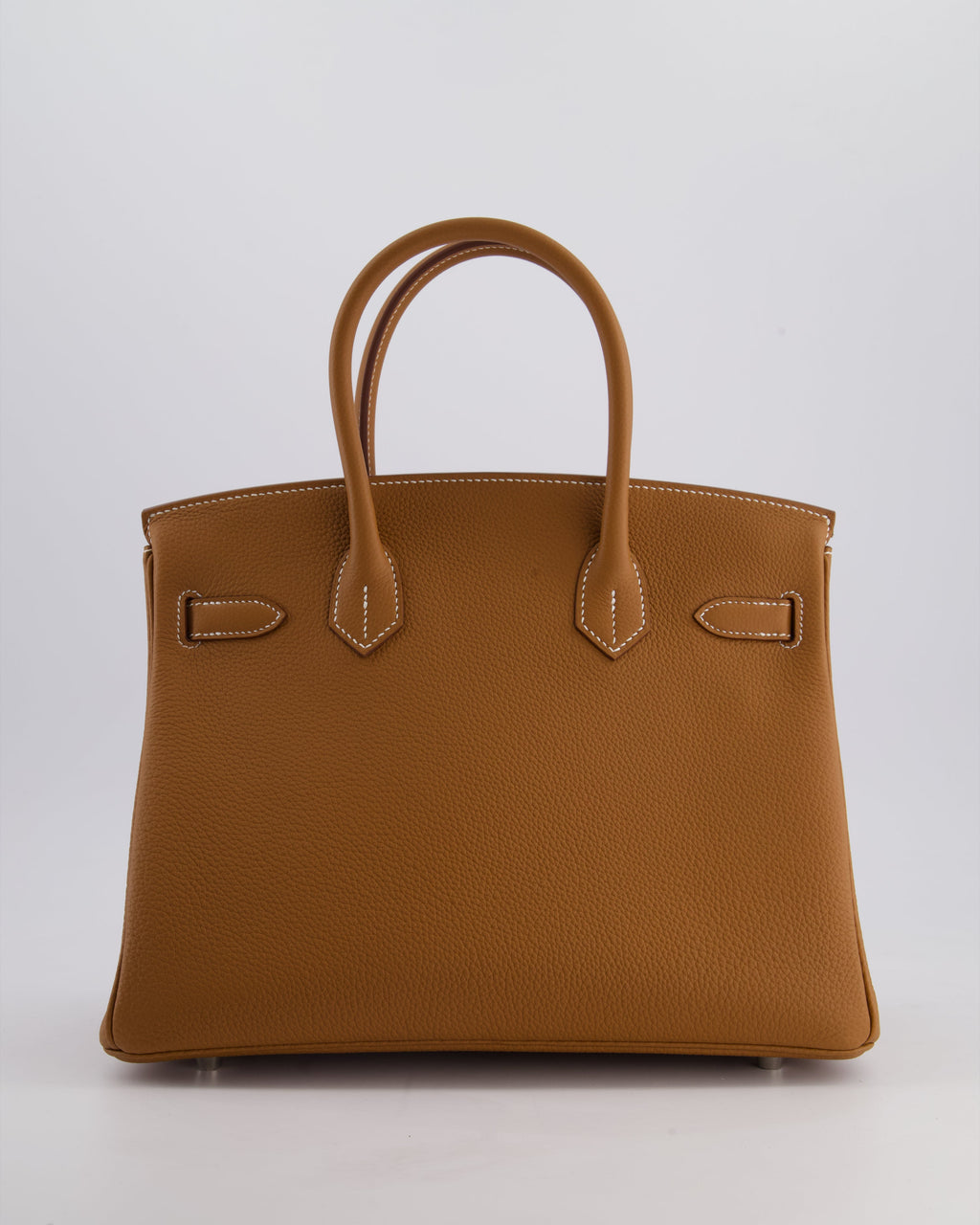 Hermes Birkin Bag 30cm Retourne in Gold Togo Leather with Palladium Hardware