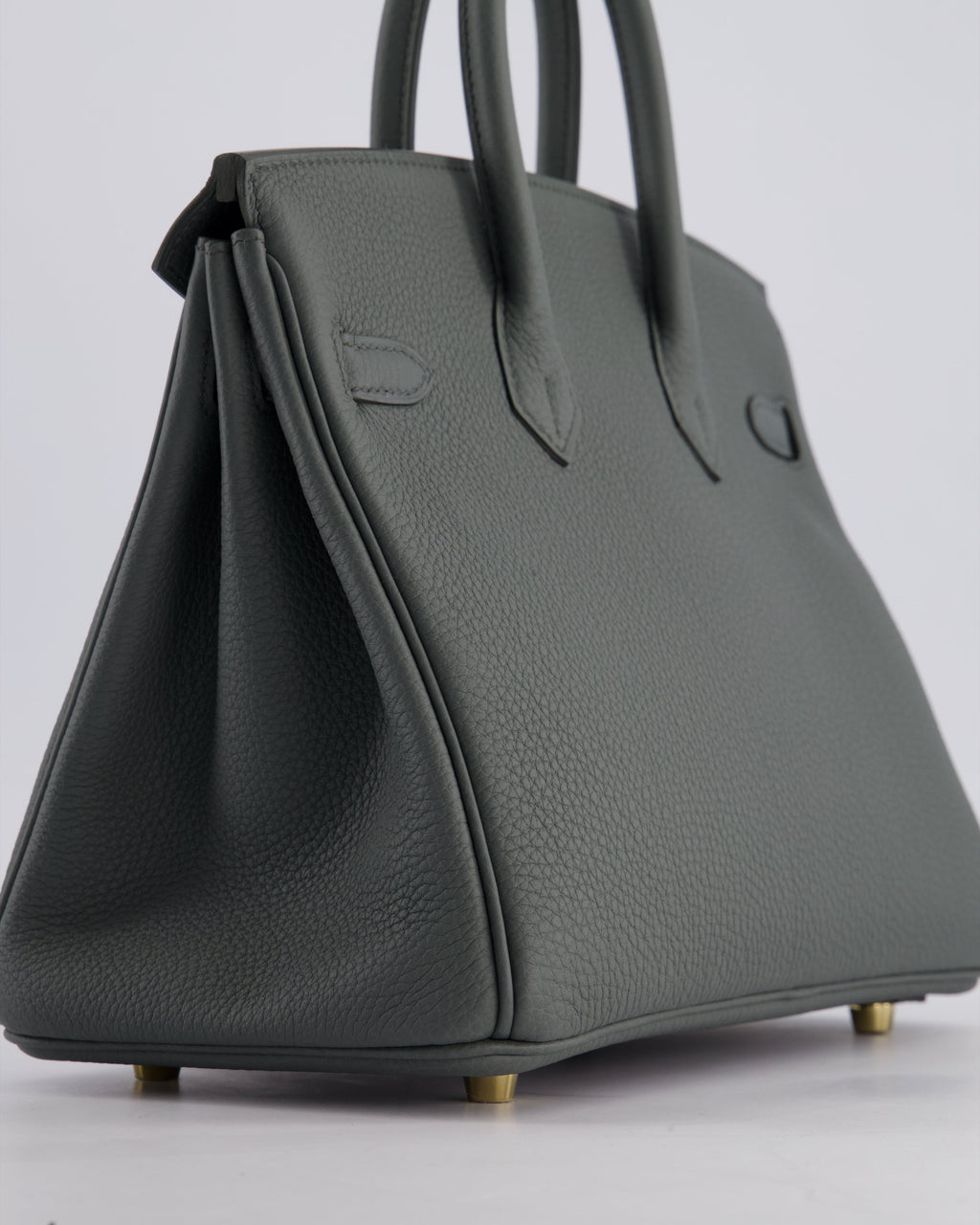 Hermes Birkin 25cm Retourne Bag in Vert Amande Togo Leather with Gold Hardware