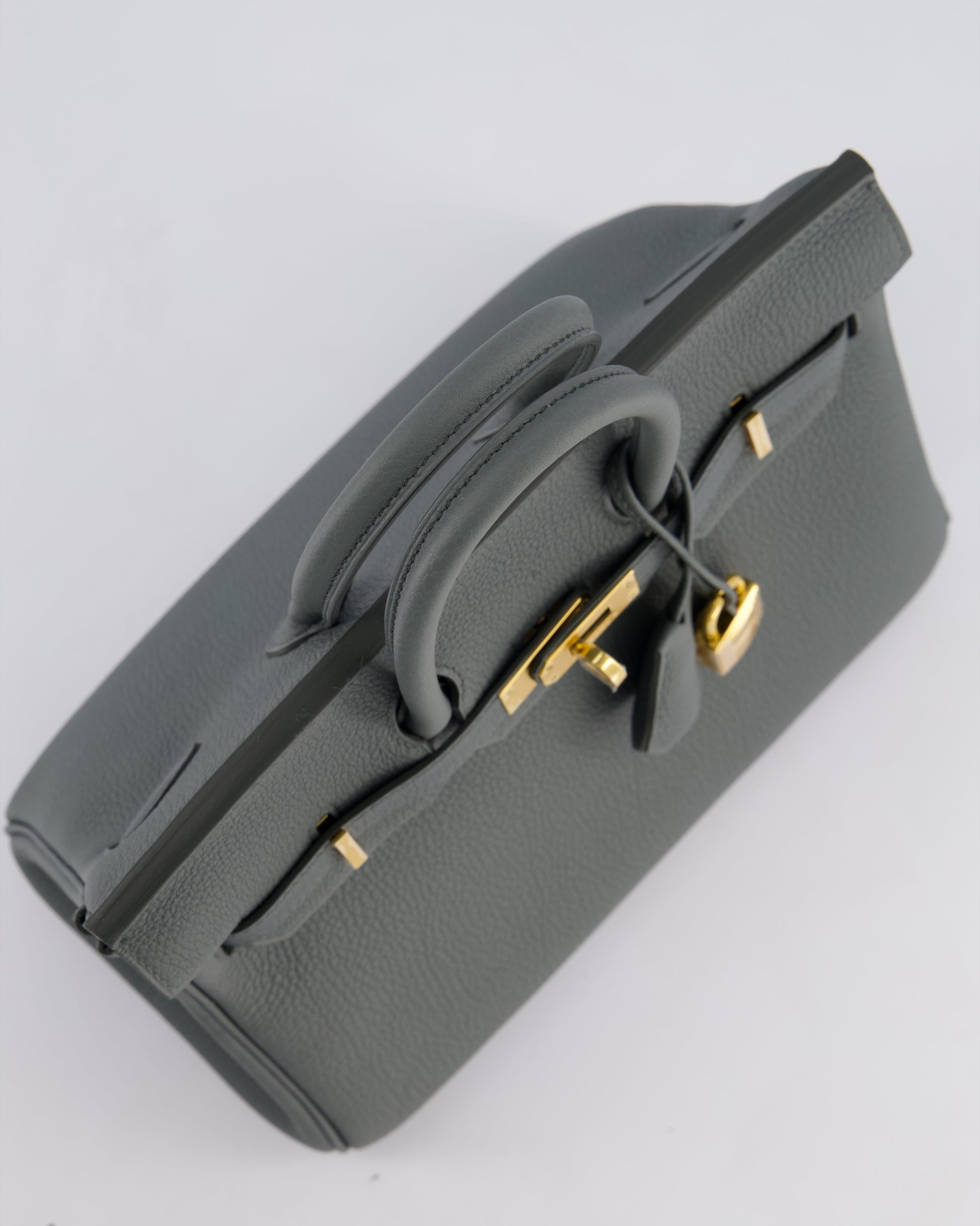 Hermes Birkin 25cm Retourne Bag in Vert Amande Togo Leather with Gold Hardware