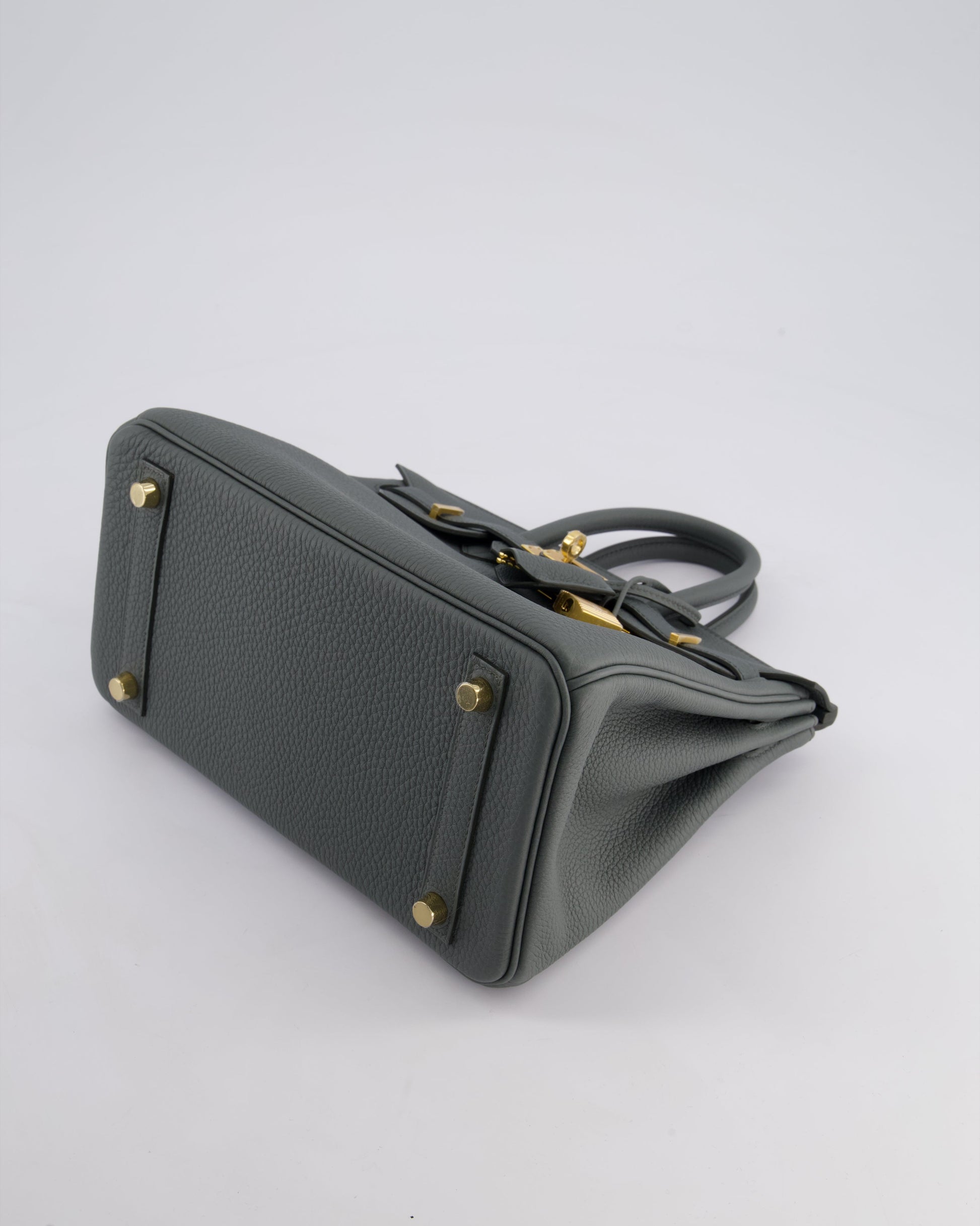Hermes Birkin 25cm Retourne Bag in Vert Amande Togo Leather with Gold Hardware