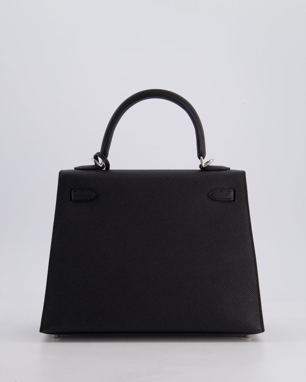 Hermes Kelly Bag Sellier 25cm in Noir Epsom Leather with Palladium Hardware