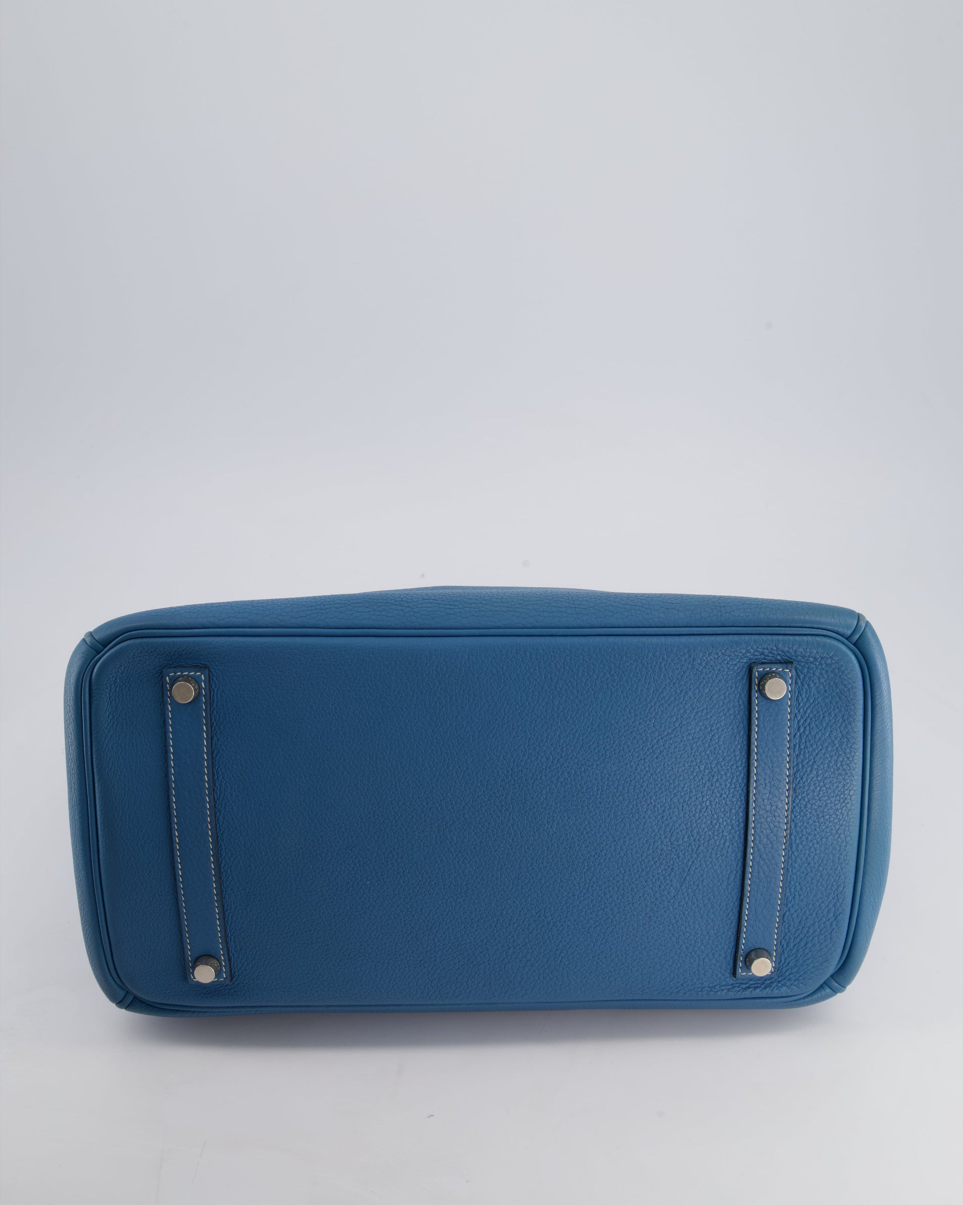 Hermes Birkin 35cm Bag in Blue Jean Togo Leather with Palladium Hardware