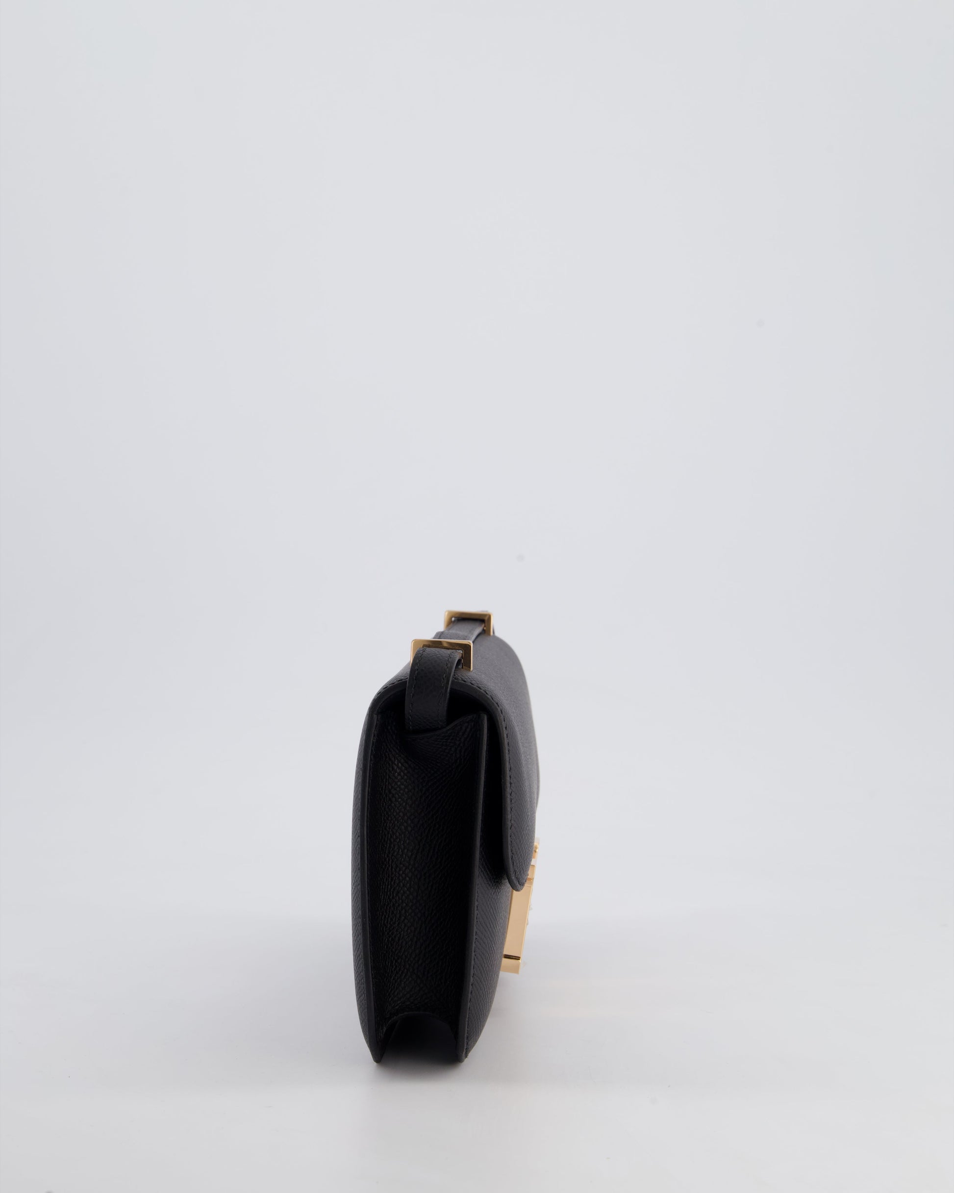 Hermes Constance 1-Elan Miroir Bag in Noir Epsom Leather with Rose Gold Hardware
