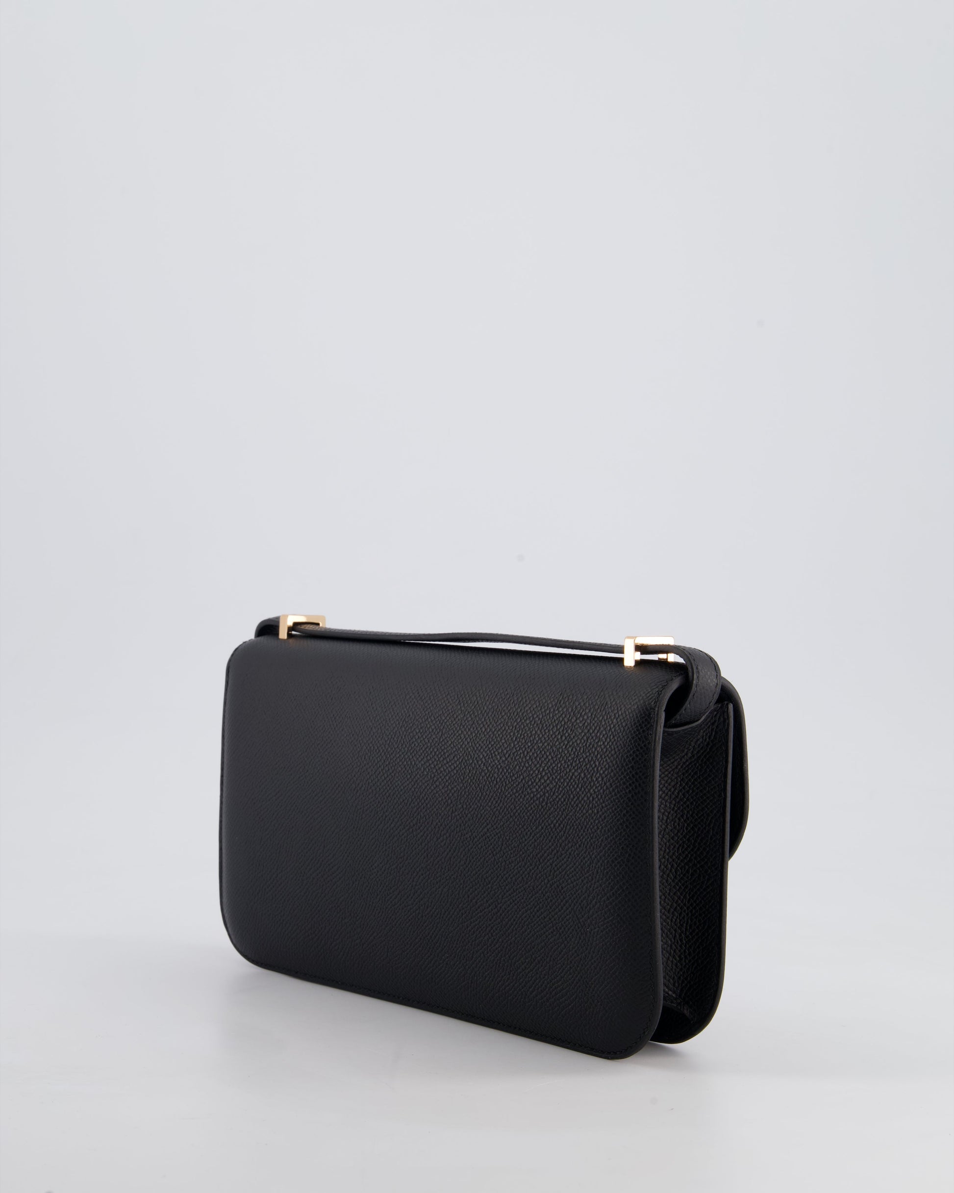 Hermes Constance 1-Elan Miroir Bag in Noir Epsom Leather with Rose Gold Hardware