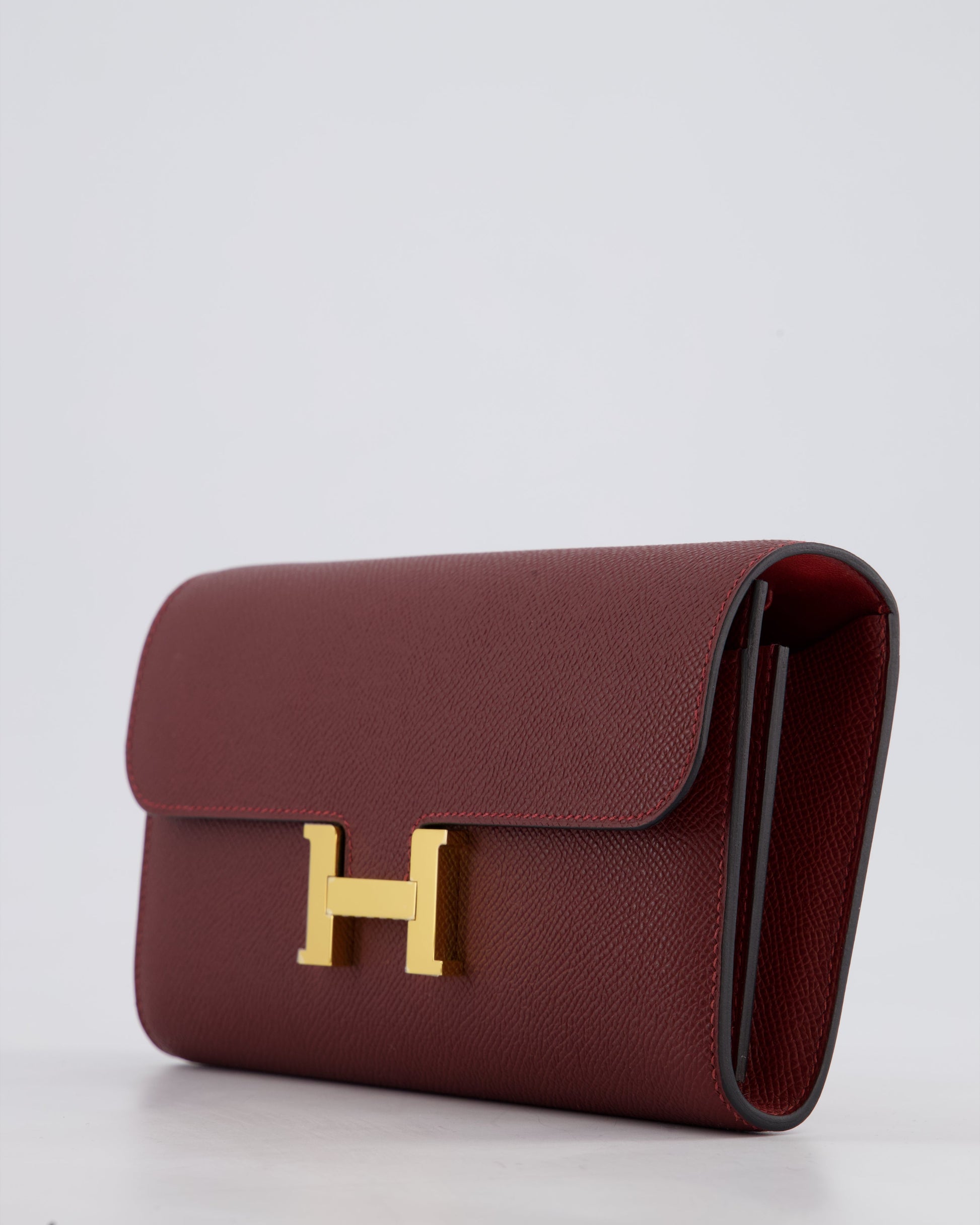 Hermes Constance To Go Bag in Rouge H Epsom Leather with Gold Hardware