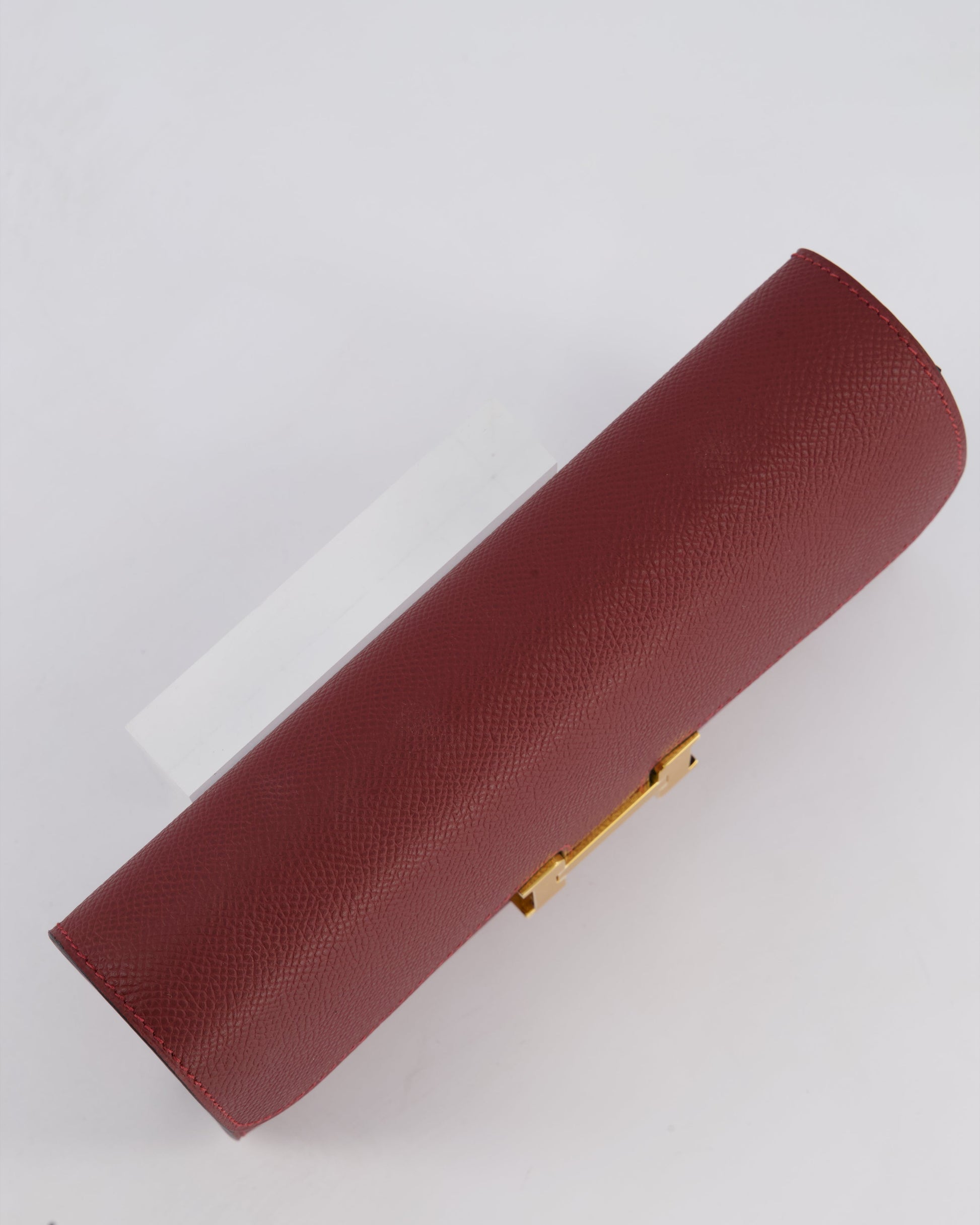 Hermes Constance To Go Bag in Rouge H Epsom Leather with Gold Hardware