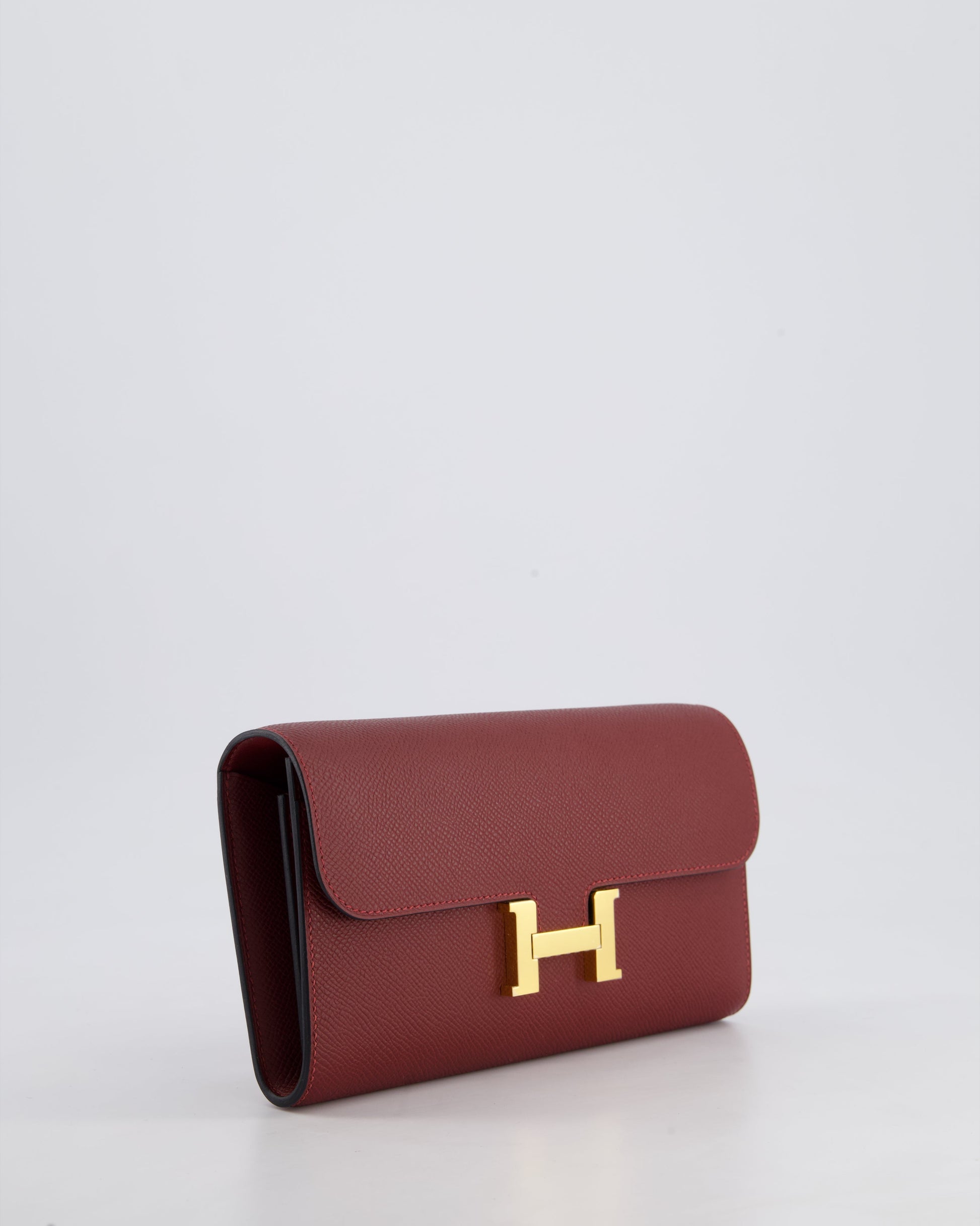 Hermes Constance To Go Bag in Rouge H Epsom Leather with Gold Hardware