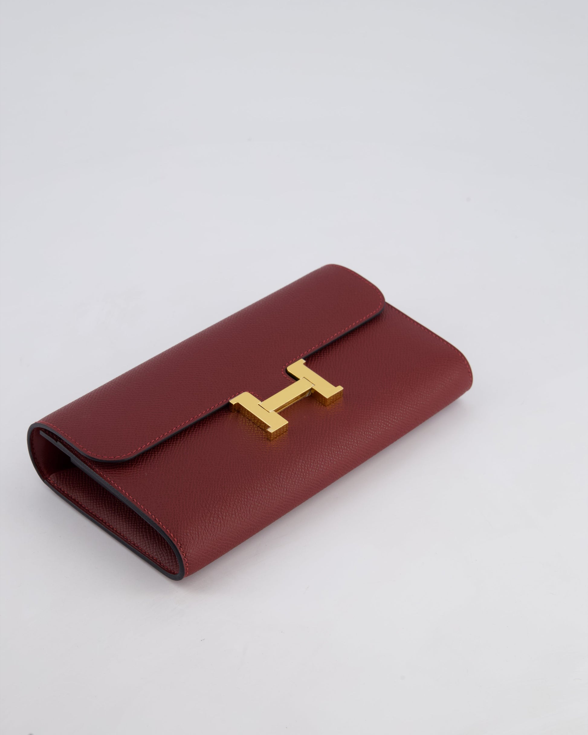 Hermes Constance To Go Bag in Rouge H Epsom Leather with Gold Hardware