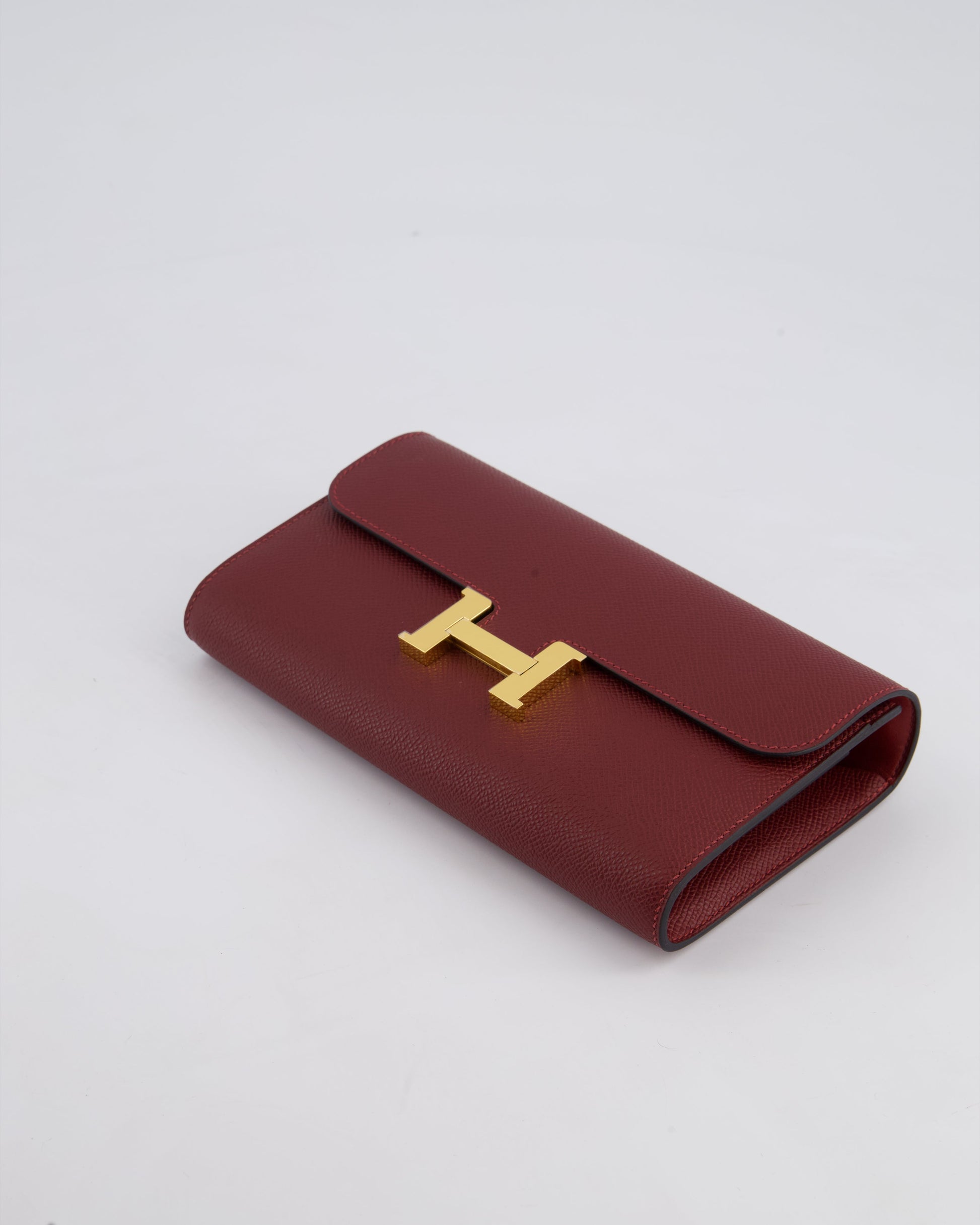 Hermes Constance To Go Bag in Rouge H Epsom Leather with Gold Hardware
