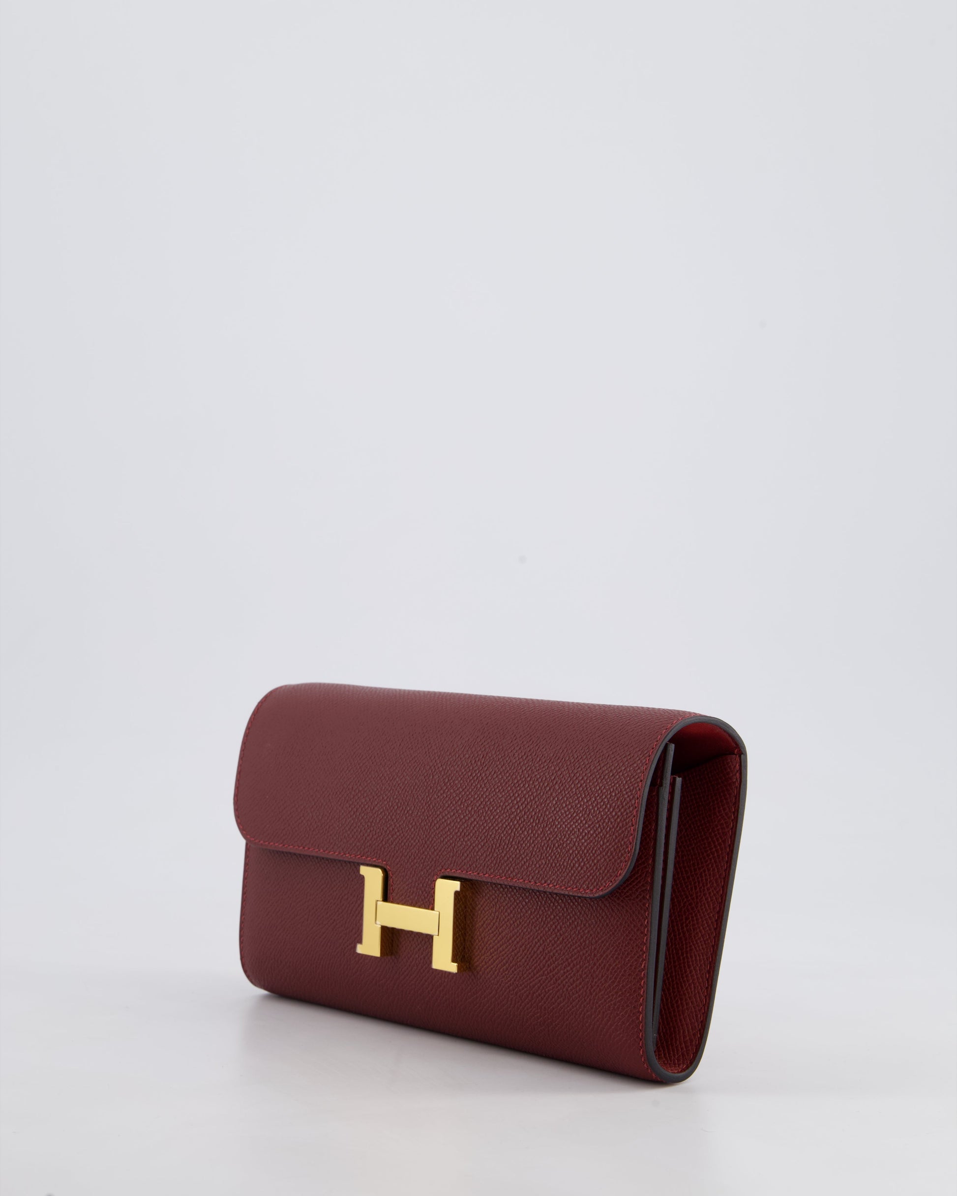 Hermes Constance To Go Bag in Rouge H Epsom Leather with Gold Hardware