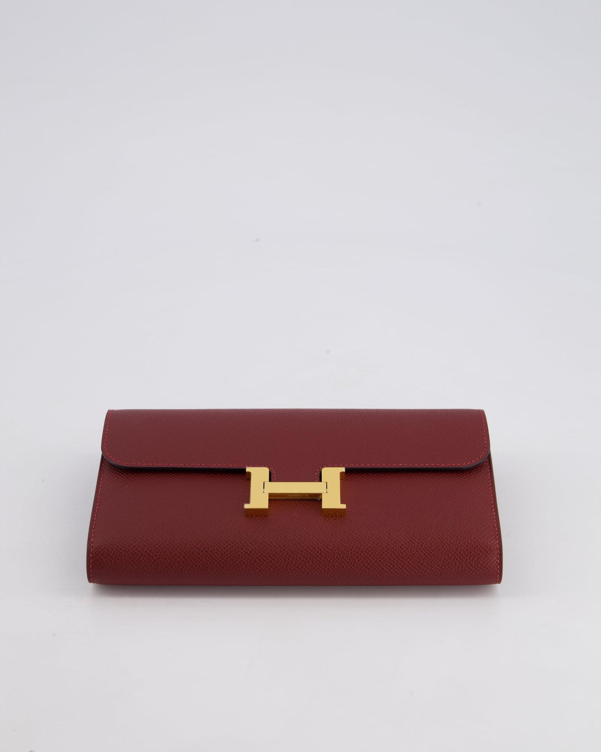 Hermes Constance To Go Bag in Rouge H Epsom Leather with Gold Hardware