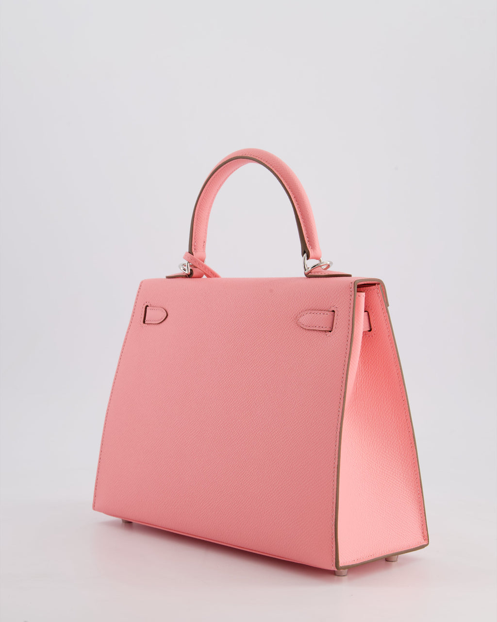 Hermes Kelly Sellier 25cm Bag in Rose Confetti Epsom Leather with Palladium Hardware