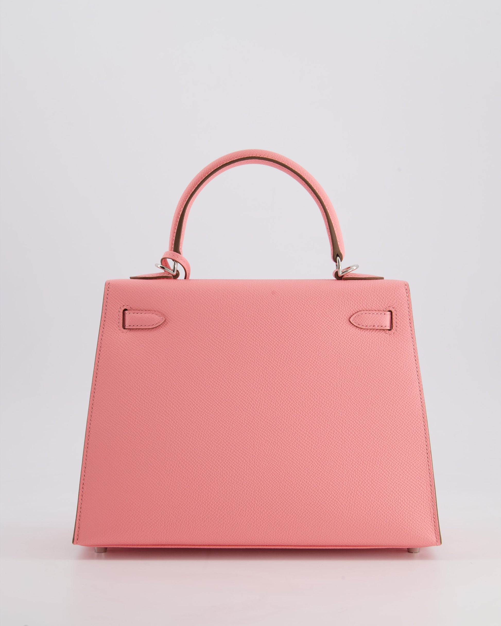 Hermes Kelly Sellier 25cm Bag in Rose Confetti Epsom Leather with Palladium Hardware